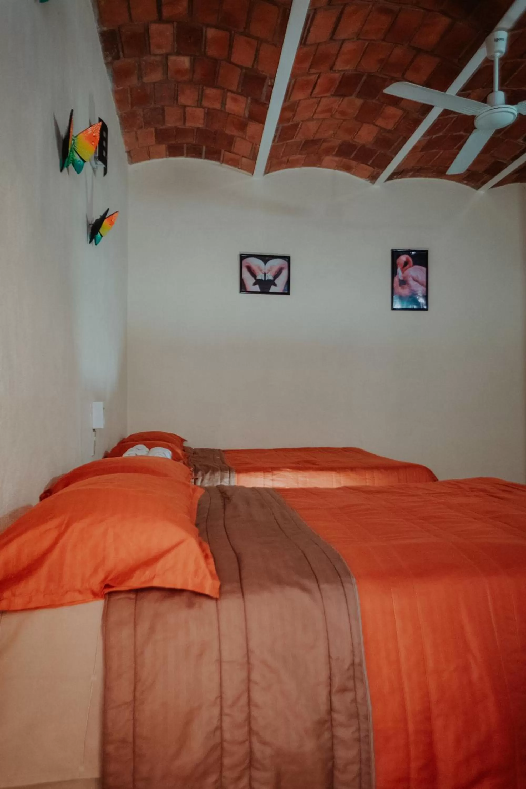 Bed in Bungalows Flamingos