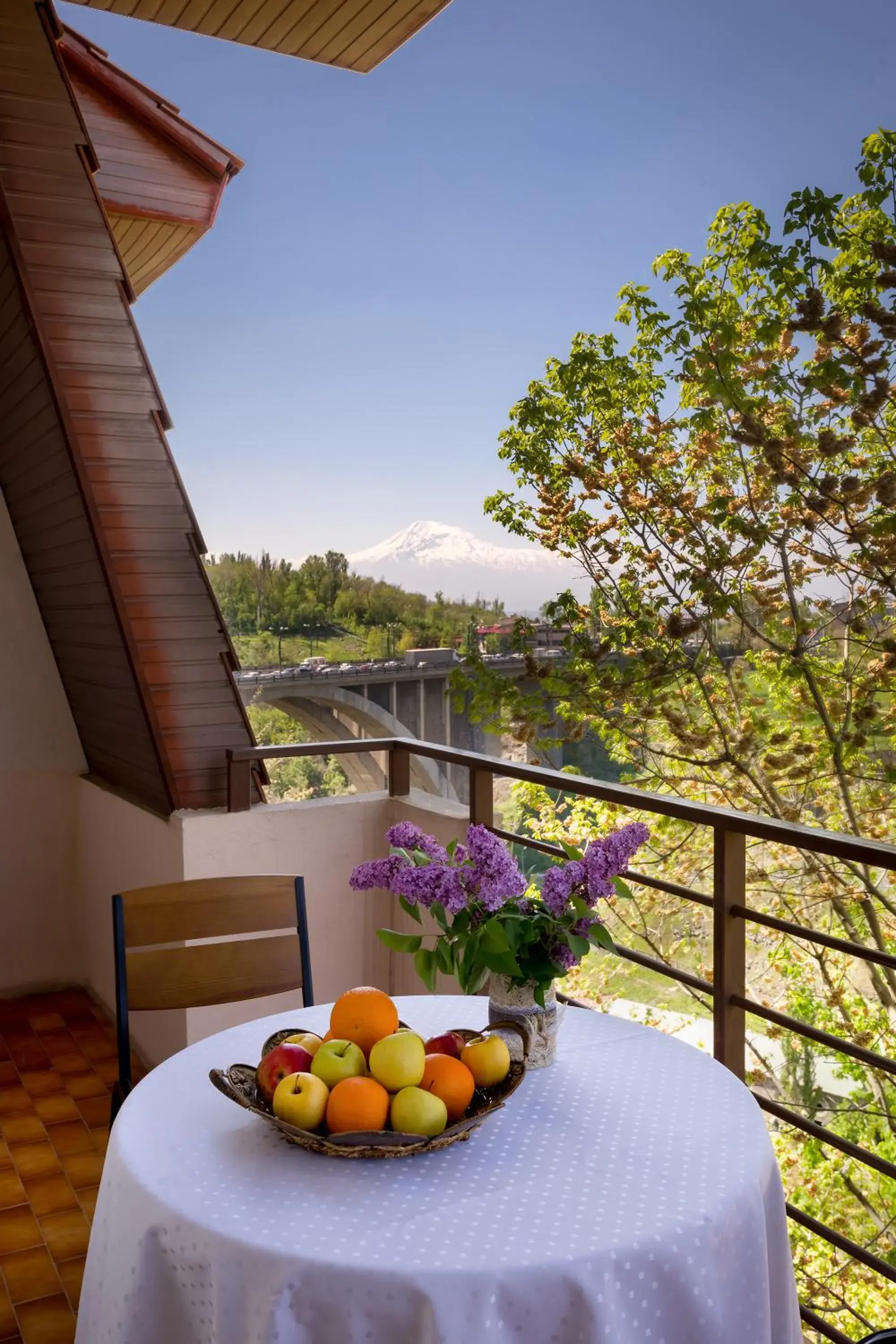 Balcony/Terrace, Mountain View in Olympia Garden Hotel
