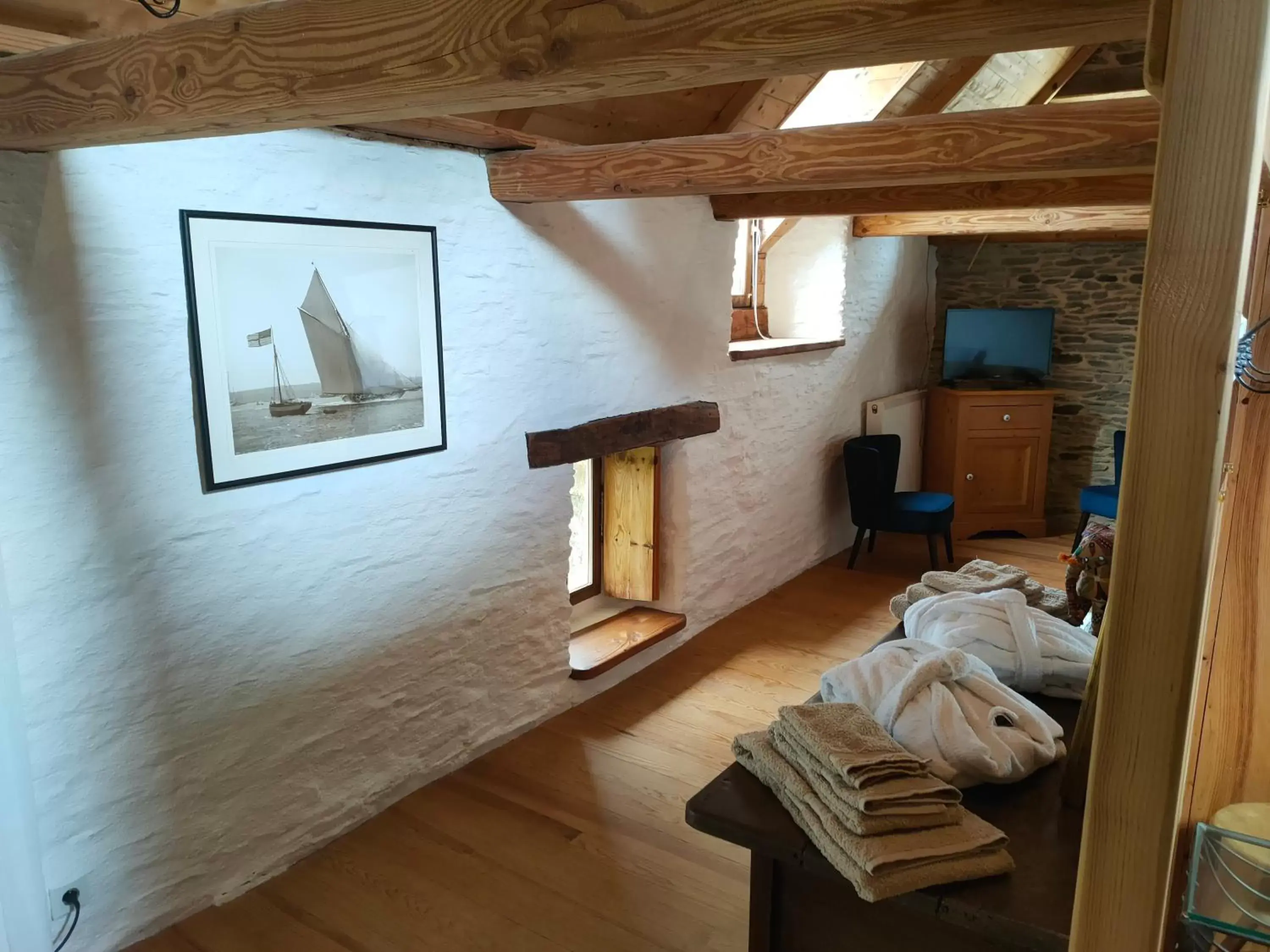 Seating Area in Chambres d'hôtes, Zimmer, Domaine de Kervennec