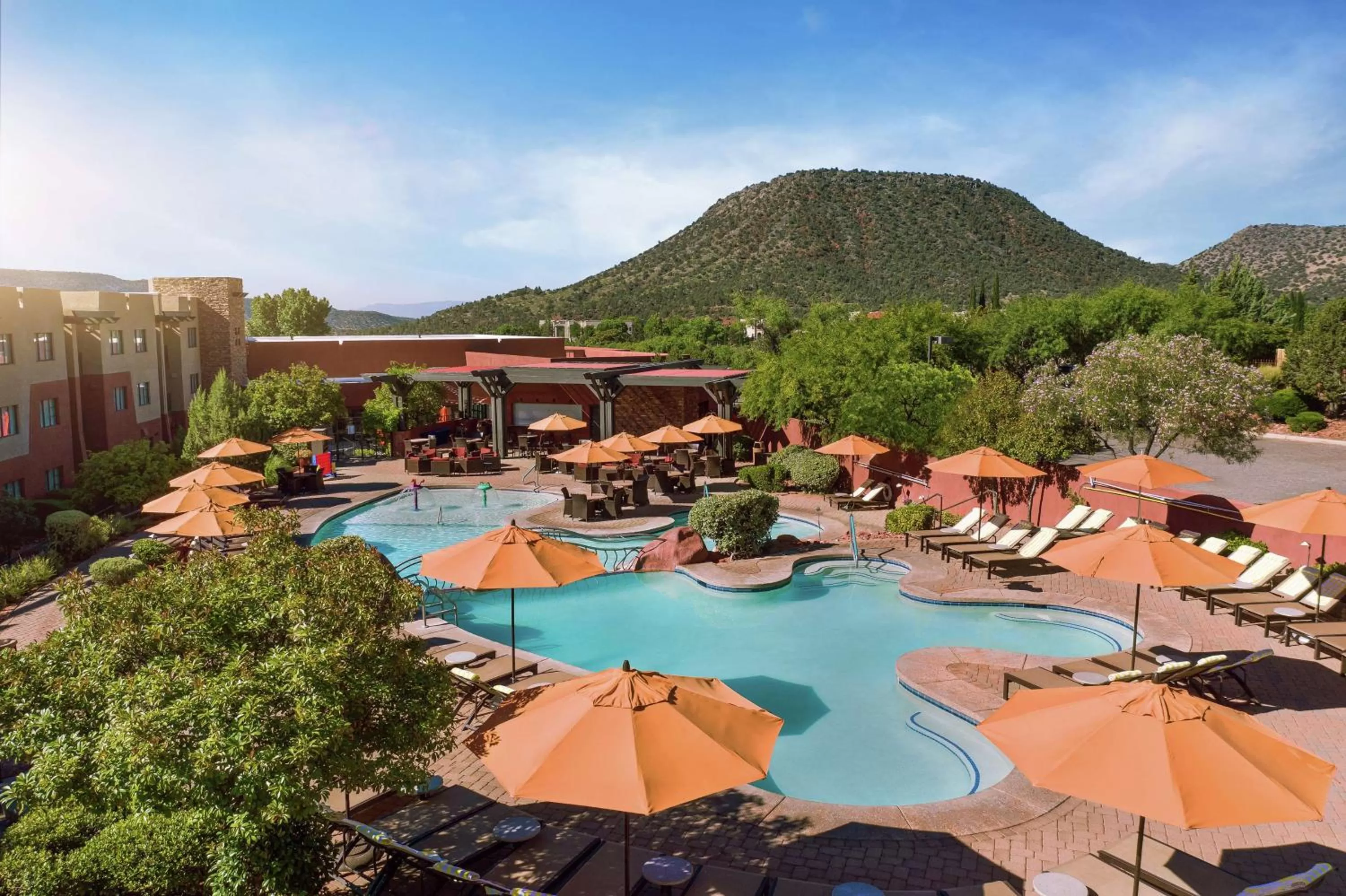 Pool view in Hilton Sedona Resort at Bell Rock