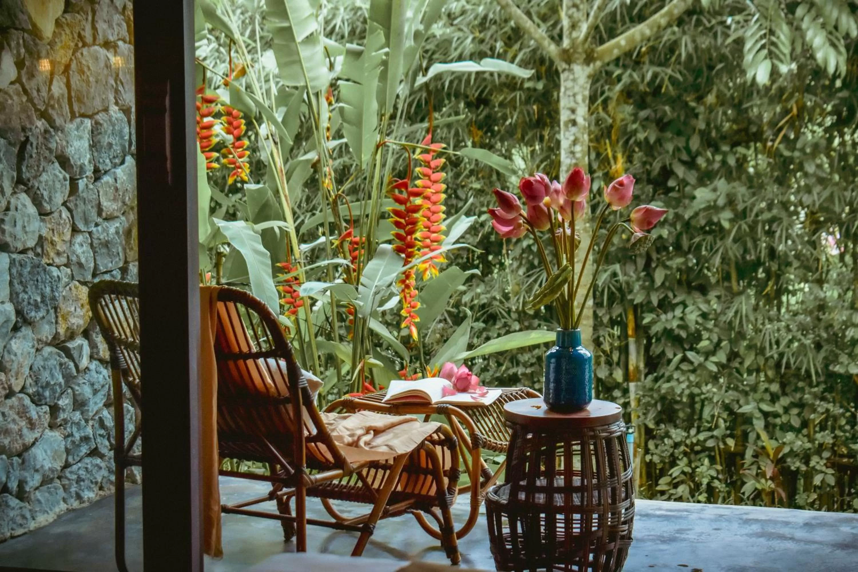 Patio in Aravinda Resort Ninh Binh
