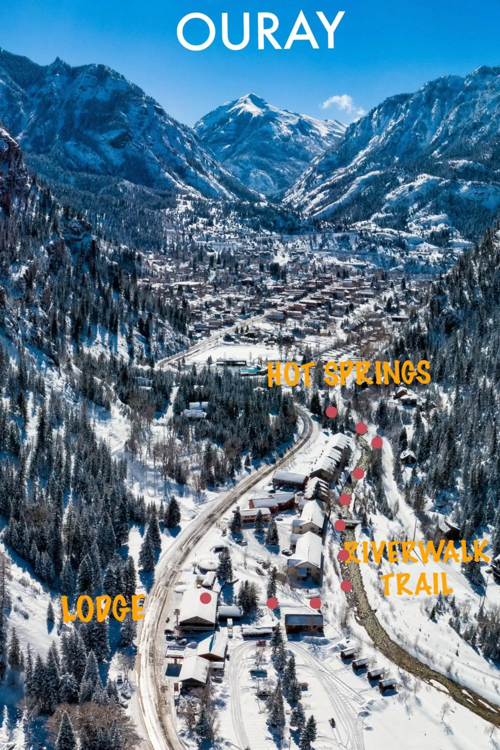 Bird's eye view, Bird's-eye View in Timber Ridge Lodge Ouray