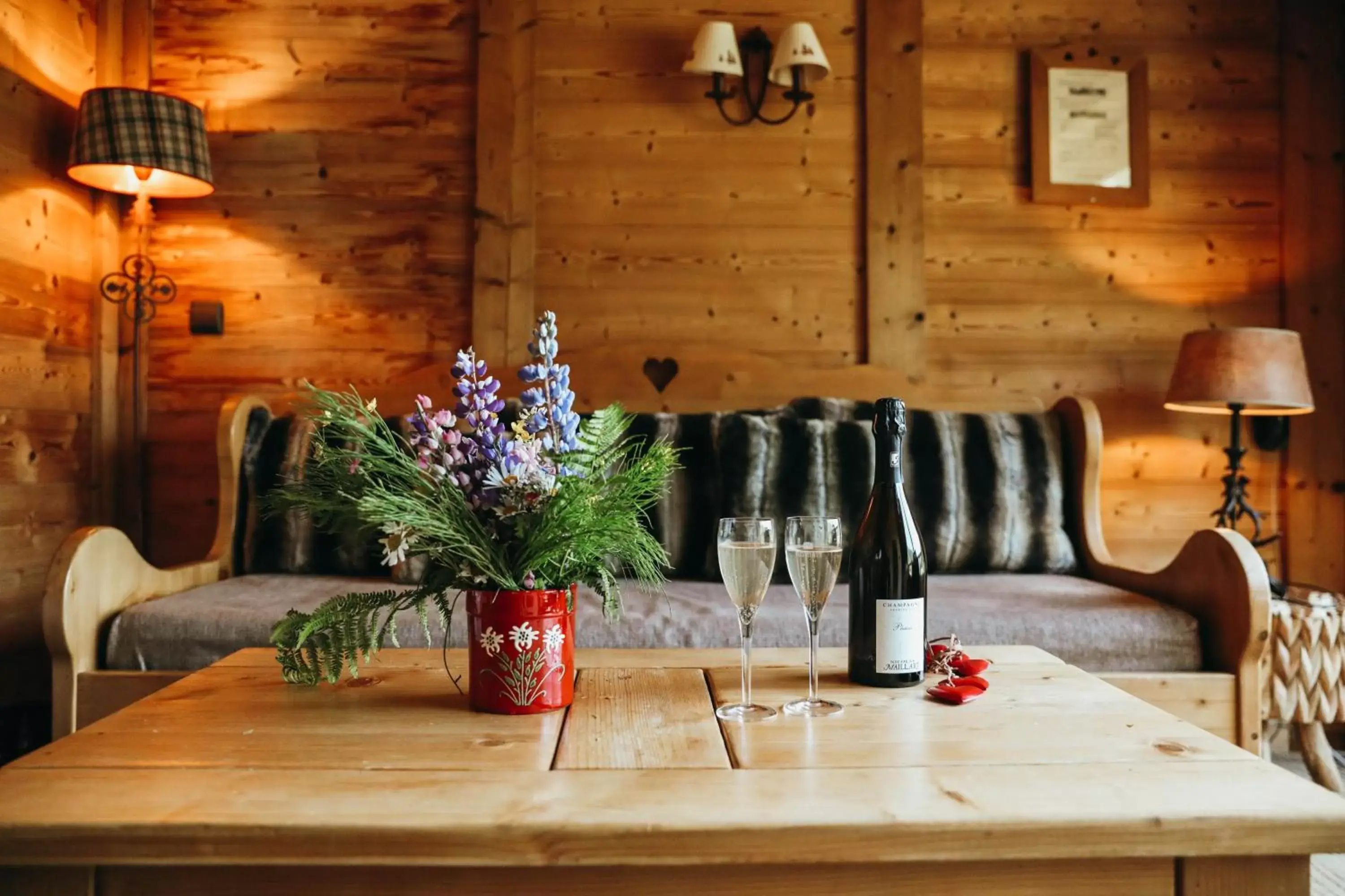 Living room in Les Grands Montets Hotel & Spa