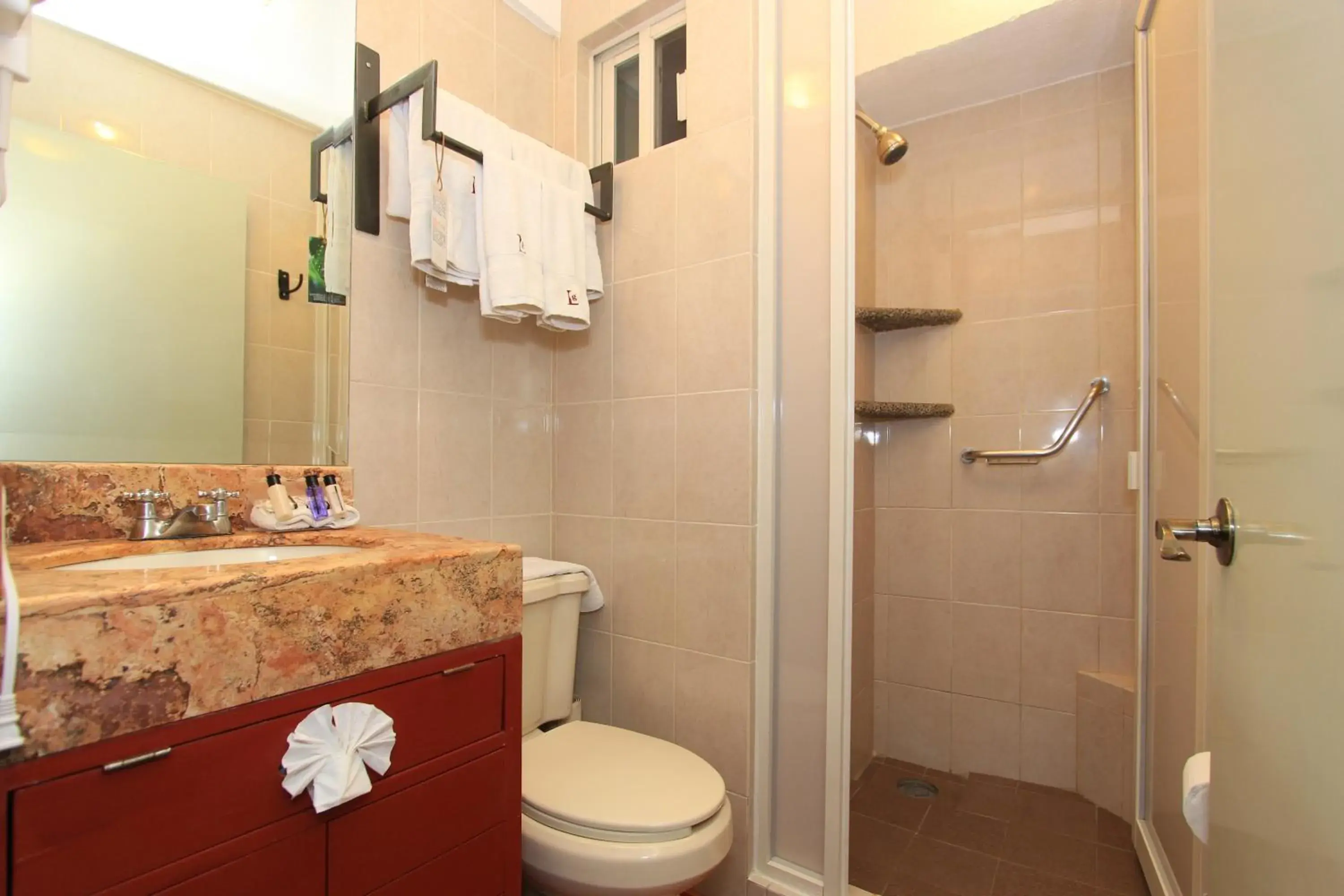 Shower, Bathroom in Hotel Real de Leyendas