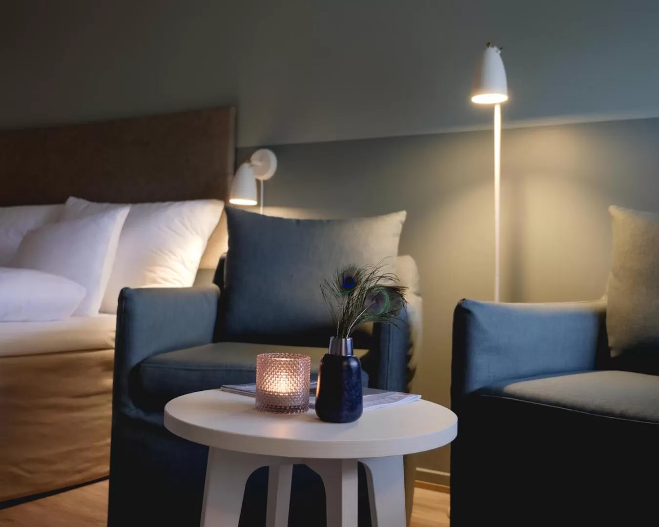 Seating area in Strand Hotel Fevik - by Classic Norway Hotels