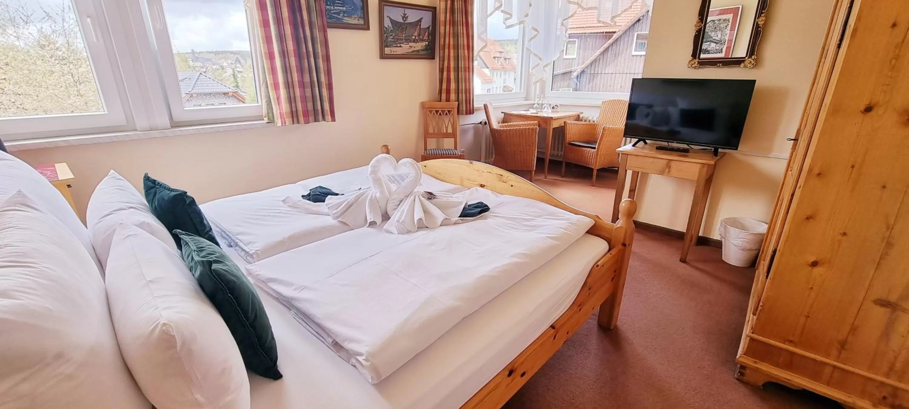 Bed in Hotel Elisabeth-Ilse