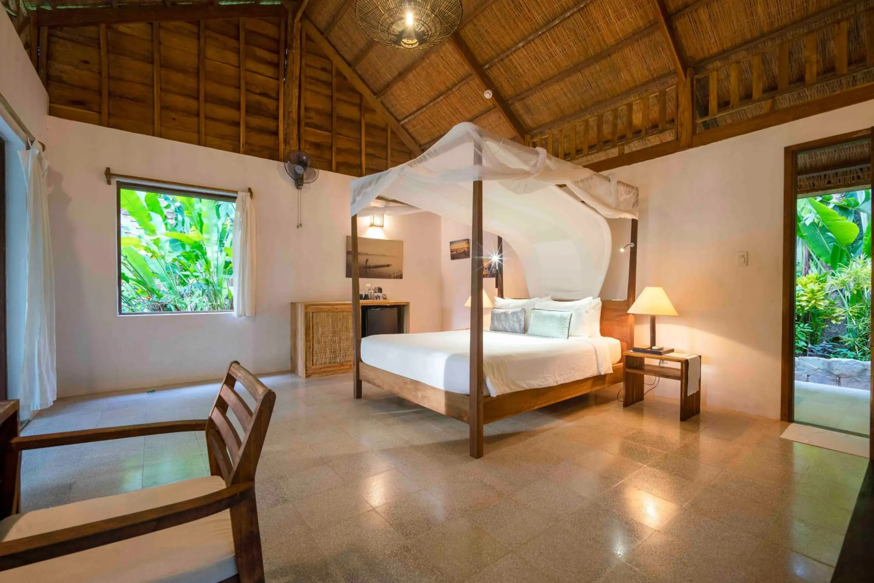 Bed in Mango Bay Resort