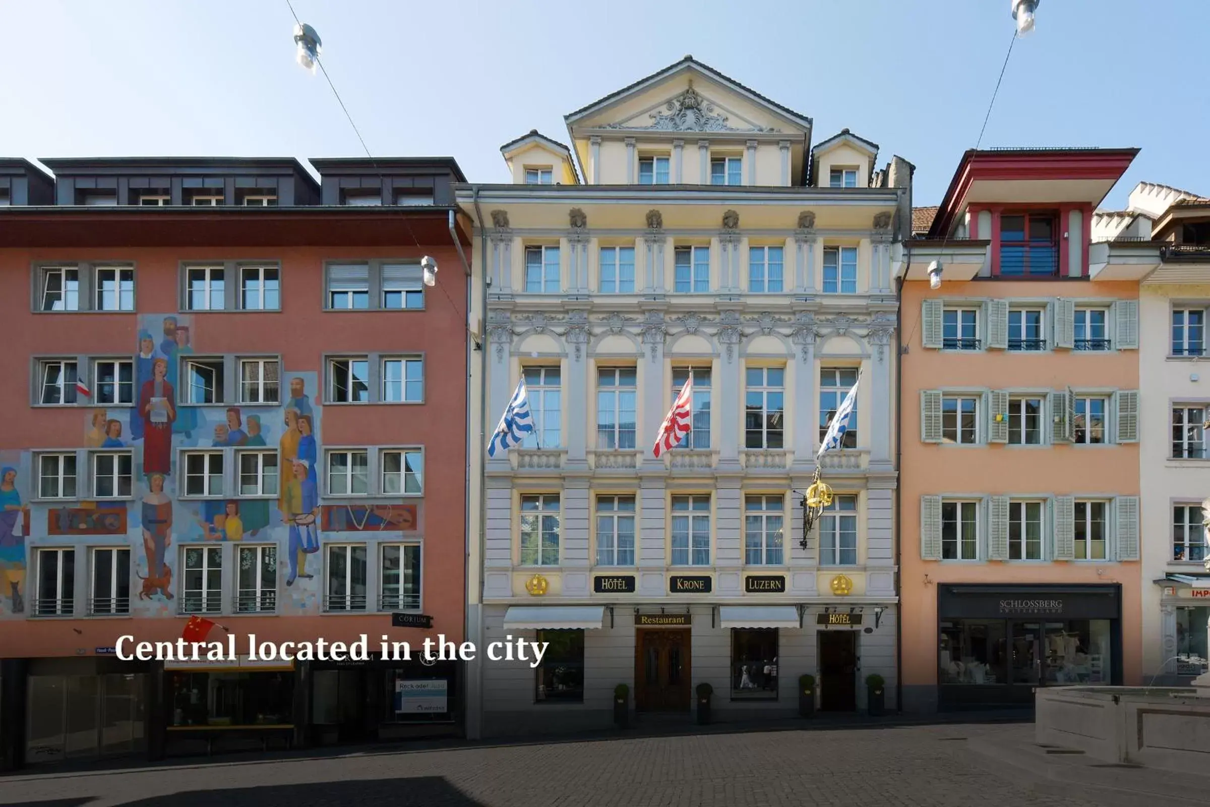 Facade/entrance, Property Building in Altstadt Hotel Krone Luzern
