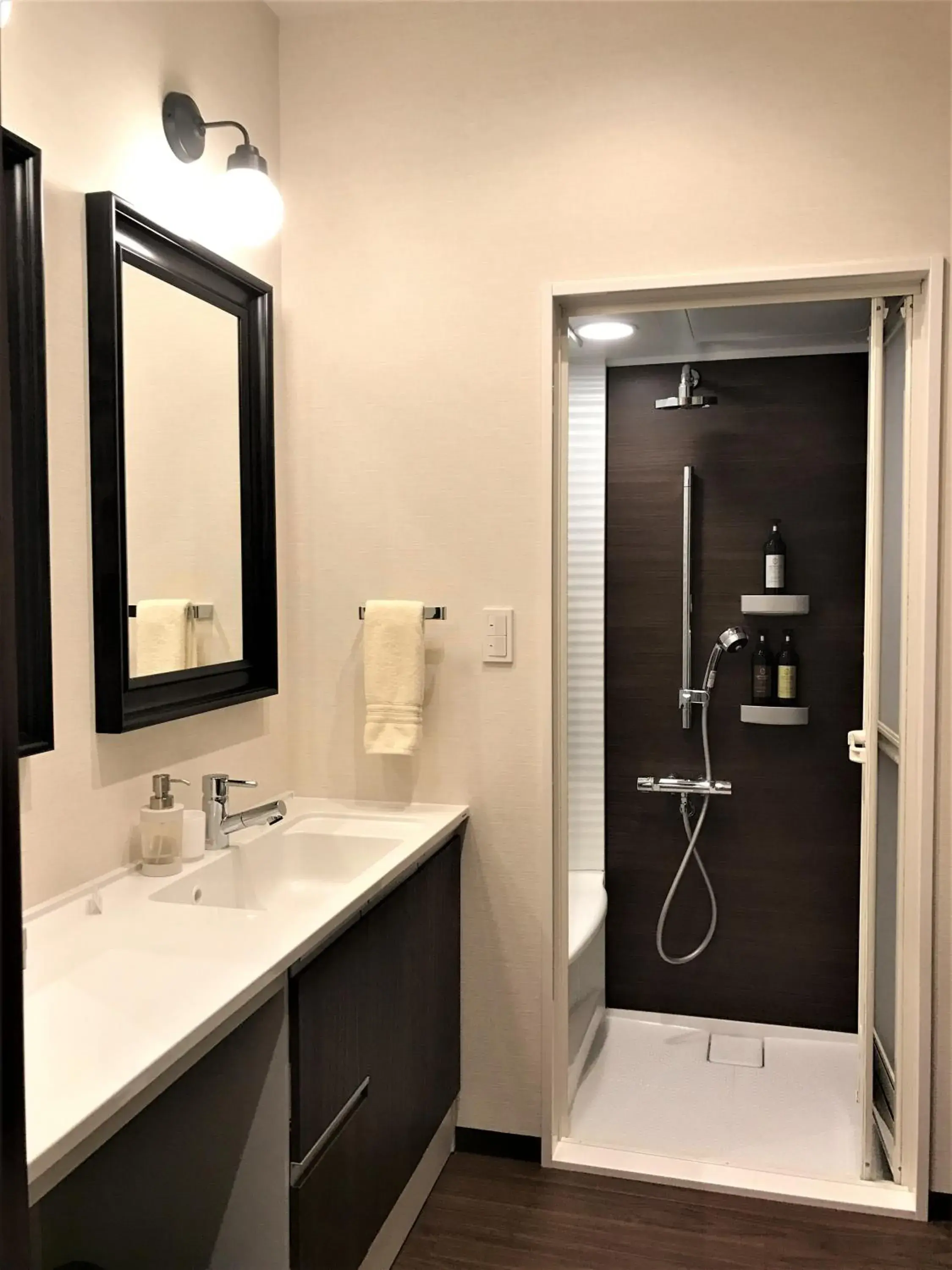 Shower, Bathroom in R&Run Kyoto Serviced Apartment & Suites