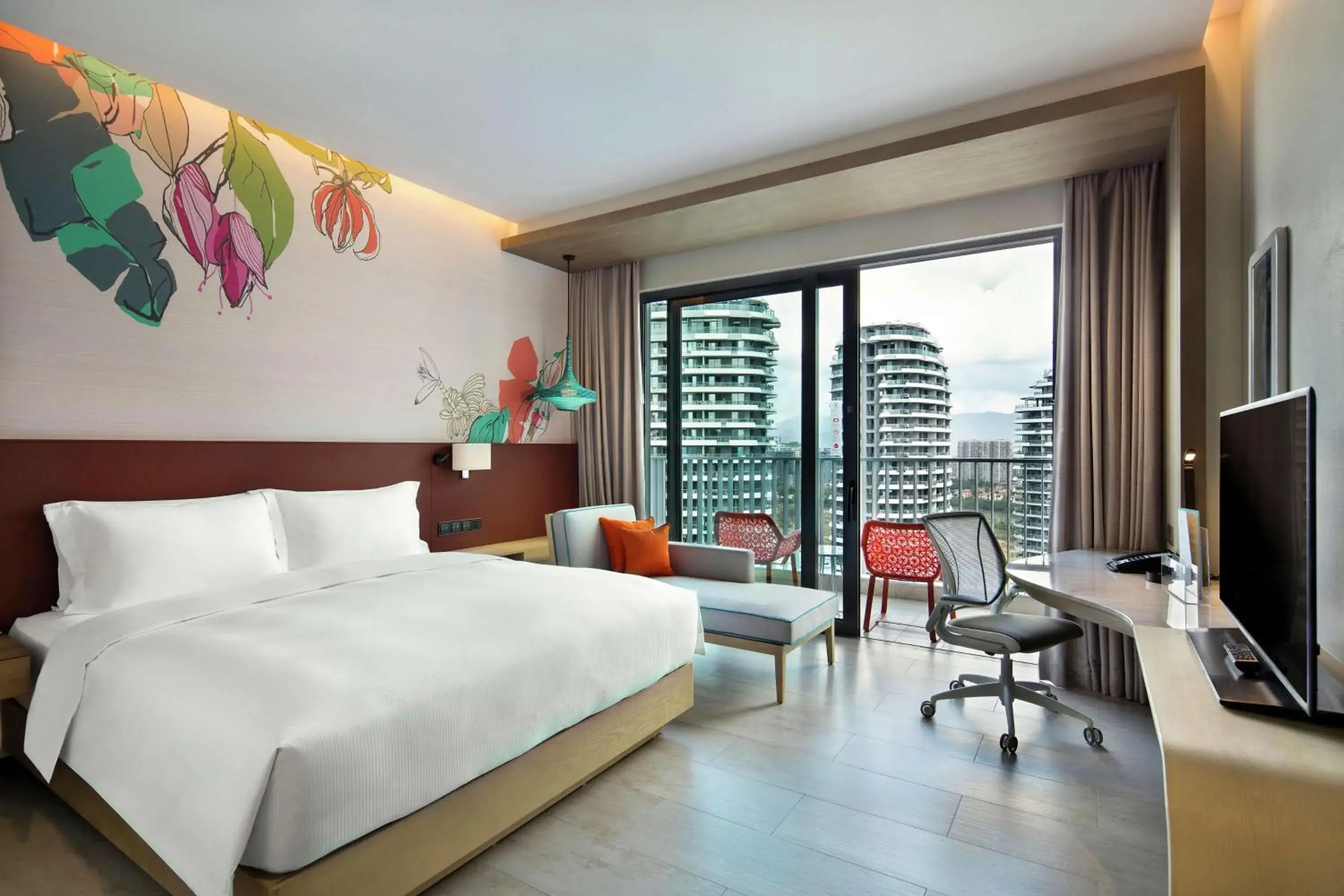Bedroom in Hilton Garden Inn Sanya, China