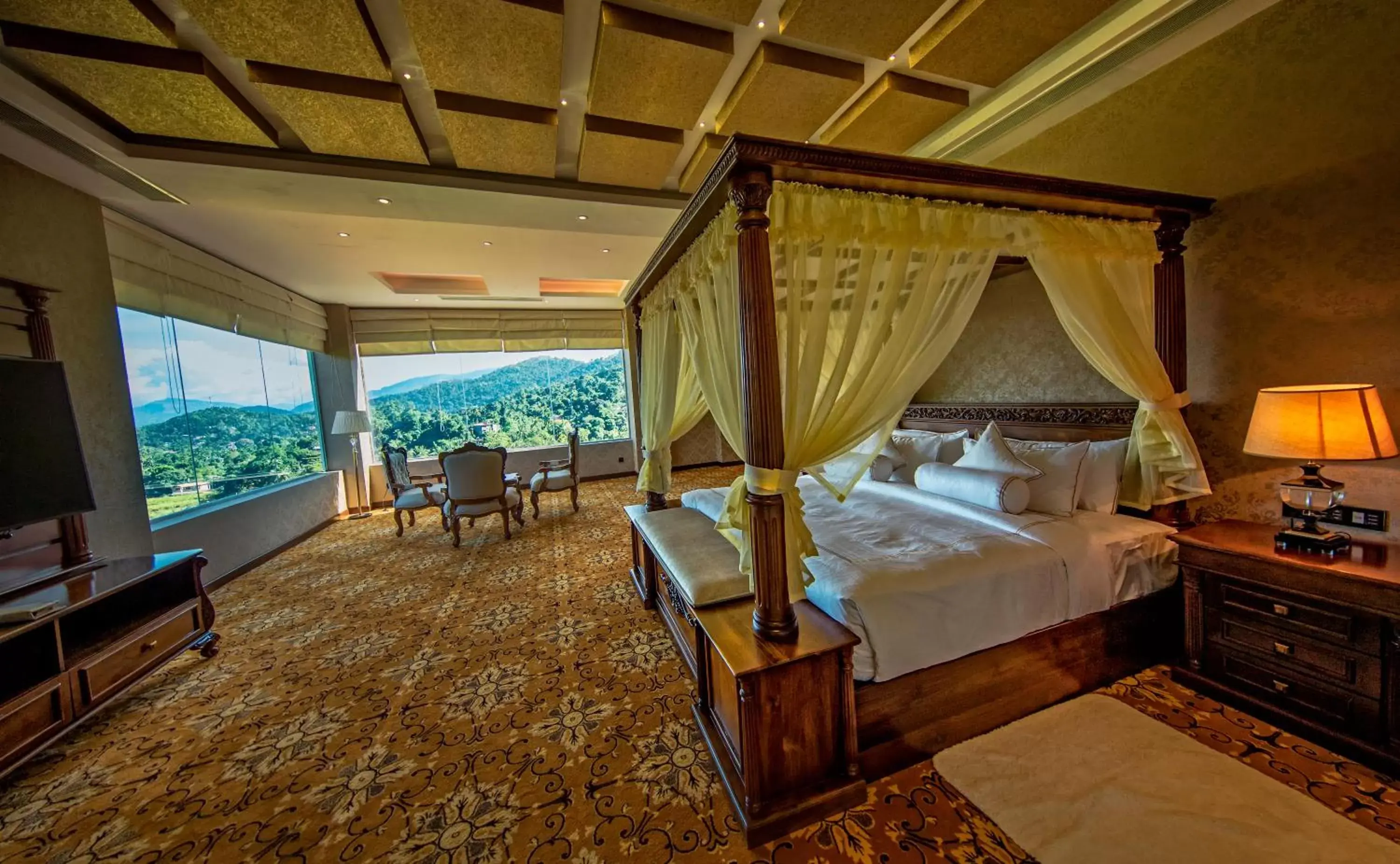 Seating area in The Golden Crown Hotel