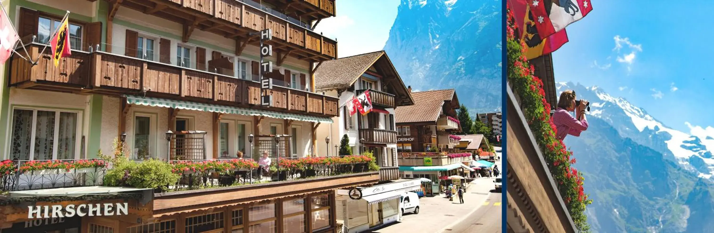 Facade/entrance in Hotel Hirschen - Grindelwald