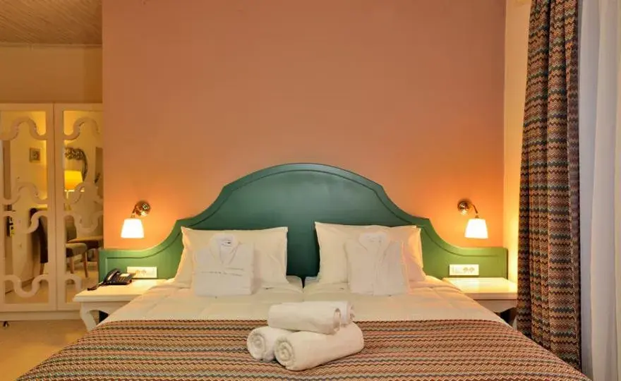 Bed in Elia Palazzo Hotel