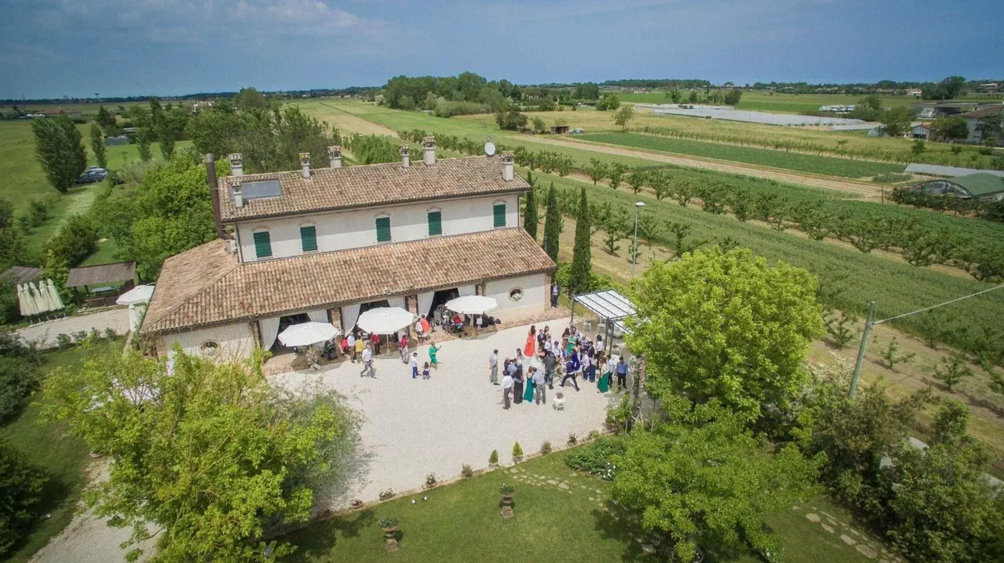 Property building, Bird's-eye View in Antico Casale Cesenatico B&B