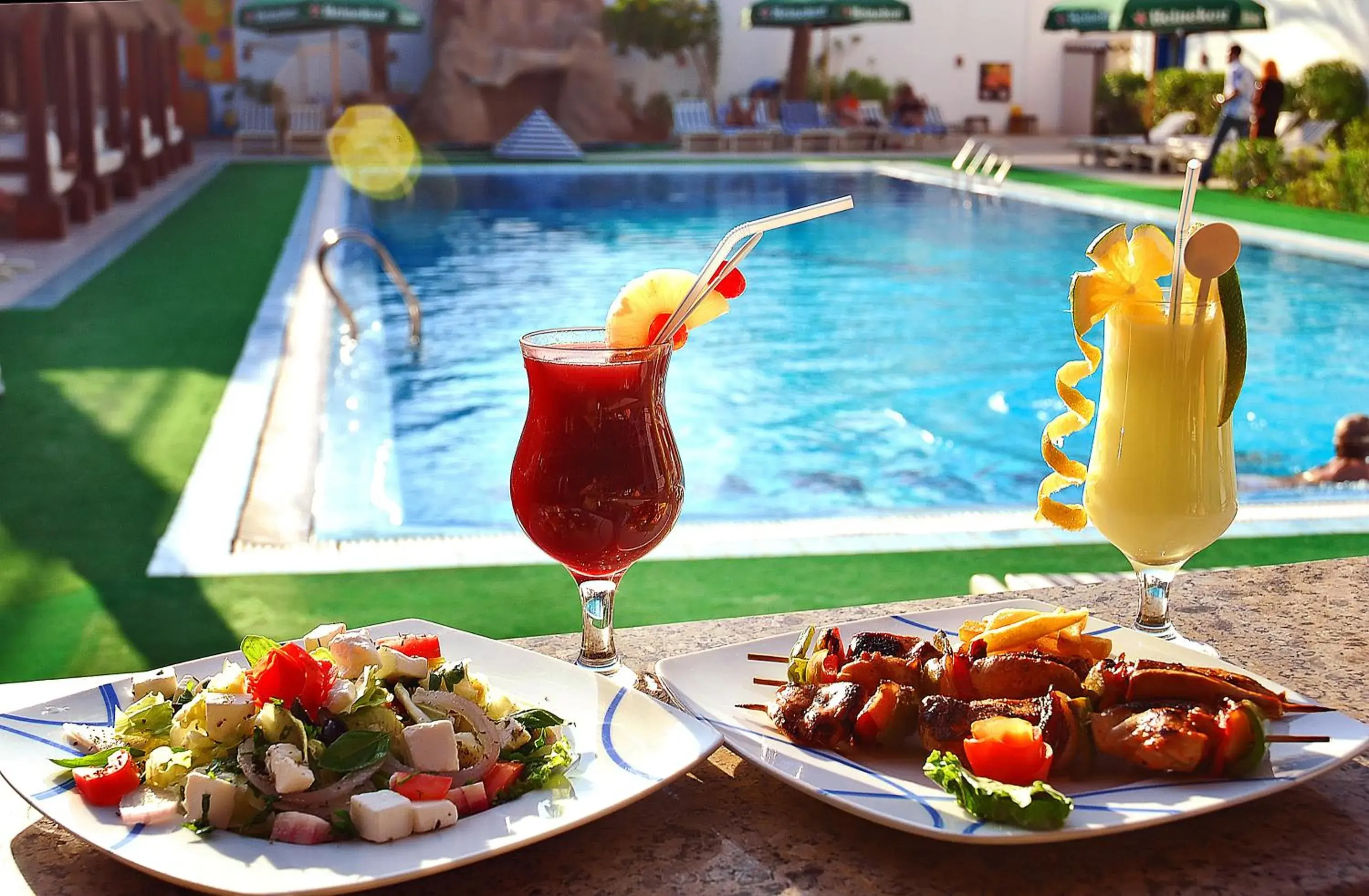 Food and drinks, Swimming Pool in Naama Blue Hotel