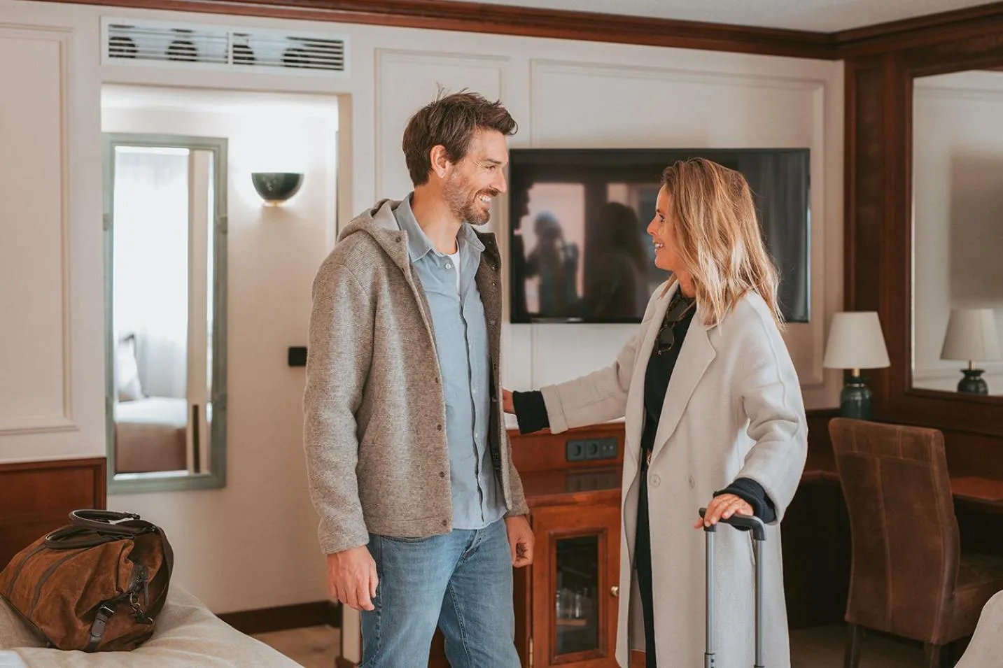 Bed in MANNI das Hotel