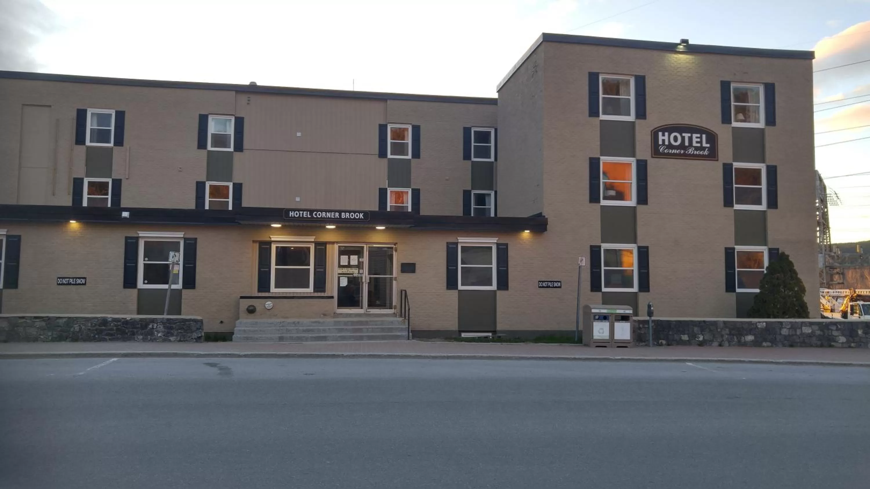 Facade/entrance, Property Building in Historic Hotel Corner Brook