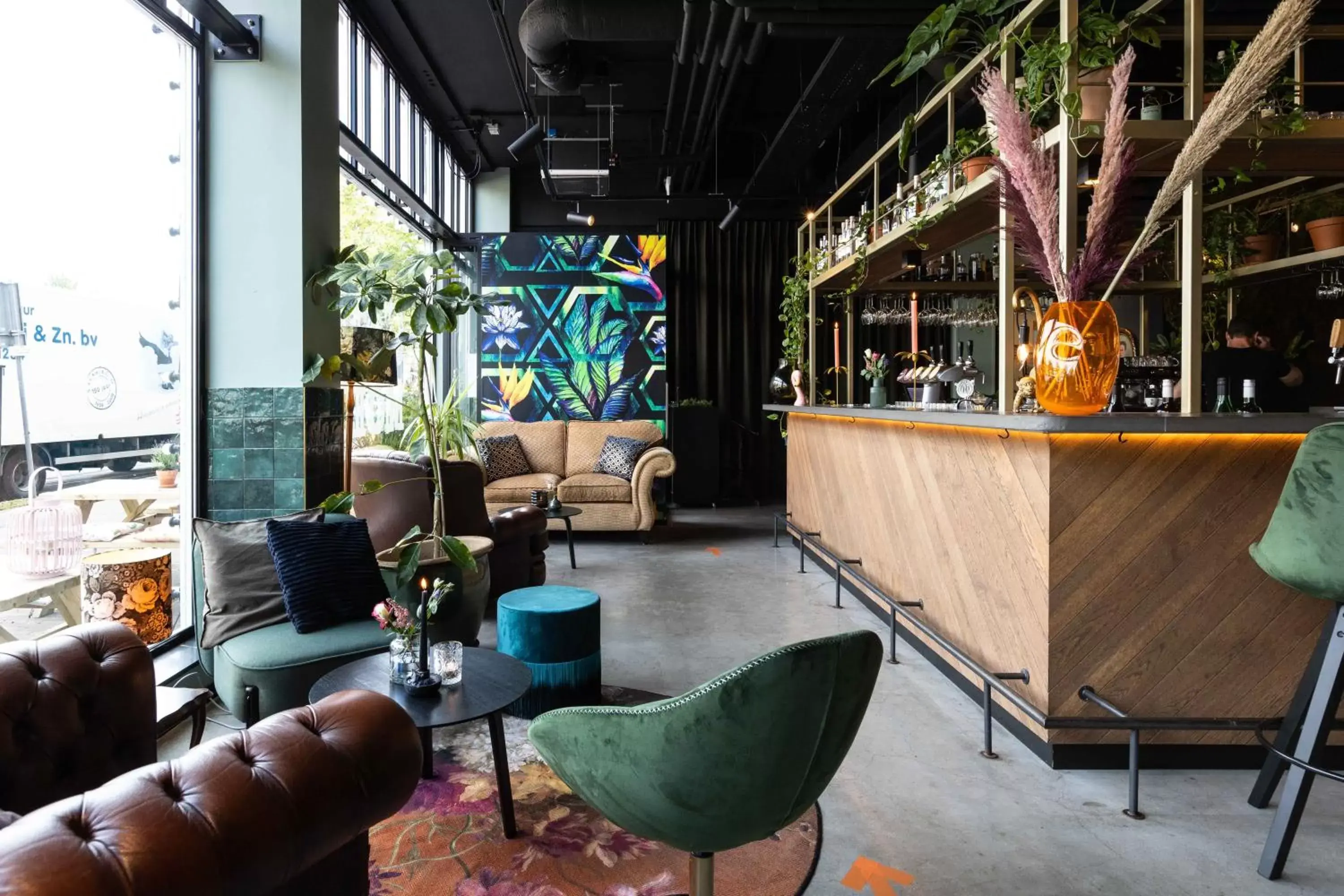 Restaurant/places to eat, Lounge/Bar in Conscious Hotel Amsterdam City - The Tire Station