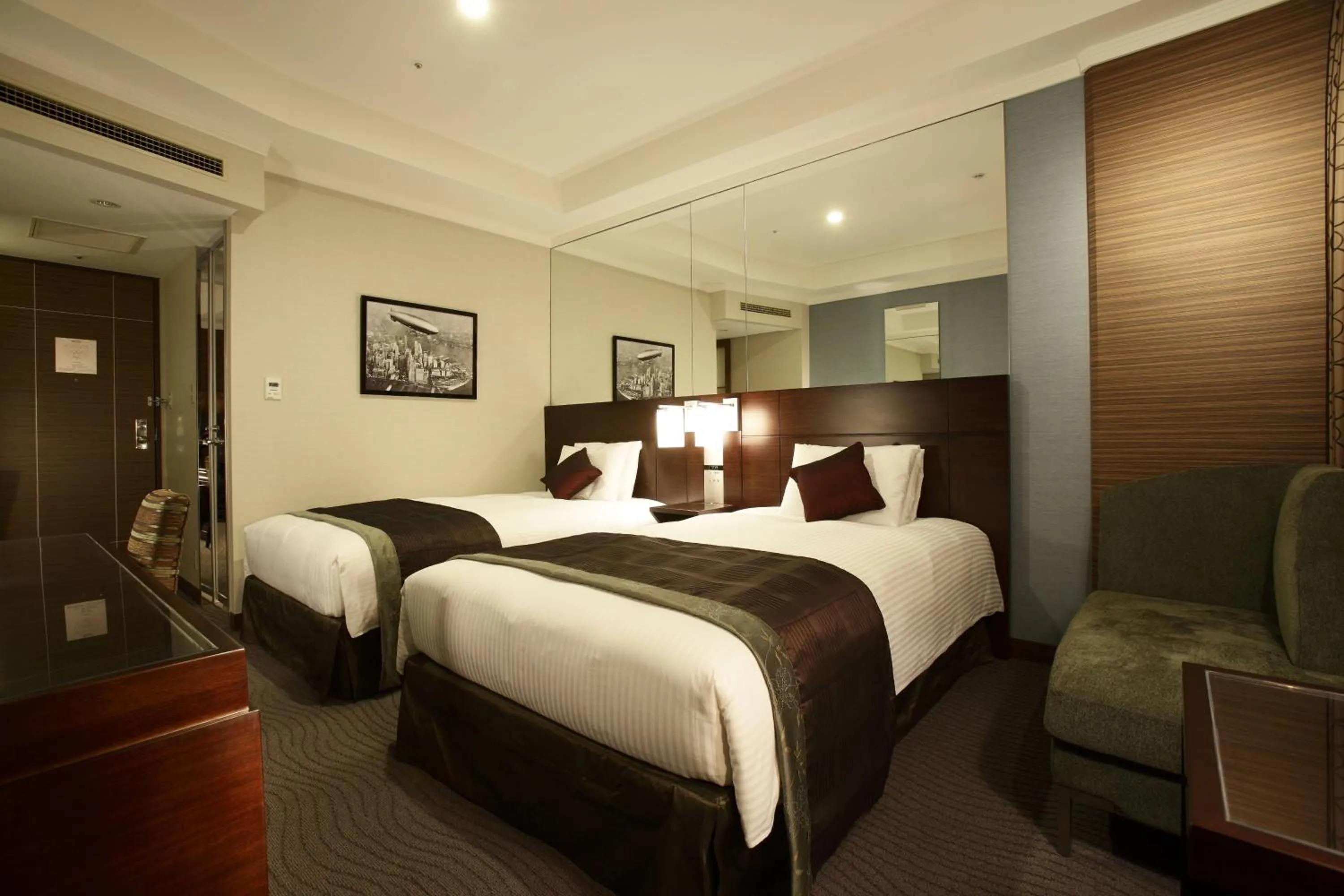 Bed in Hotel Trusty Tokyo Bayside