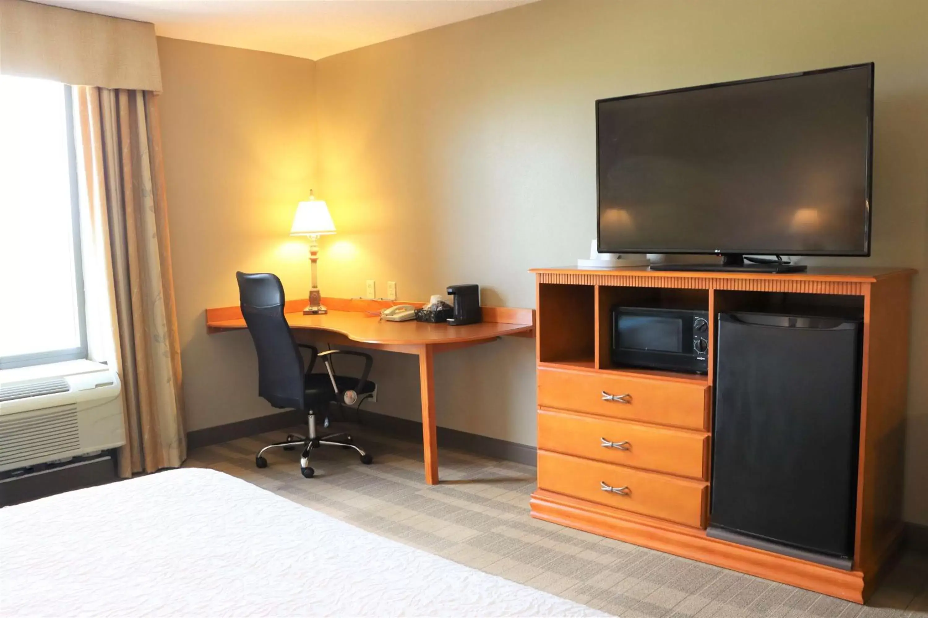 Bedroom, TV/Entertainment Center in Hampton Inn & Suites Thibodaux