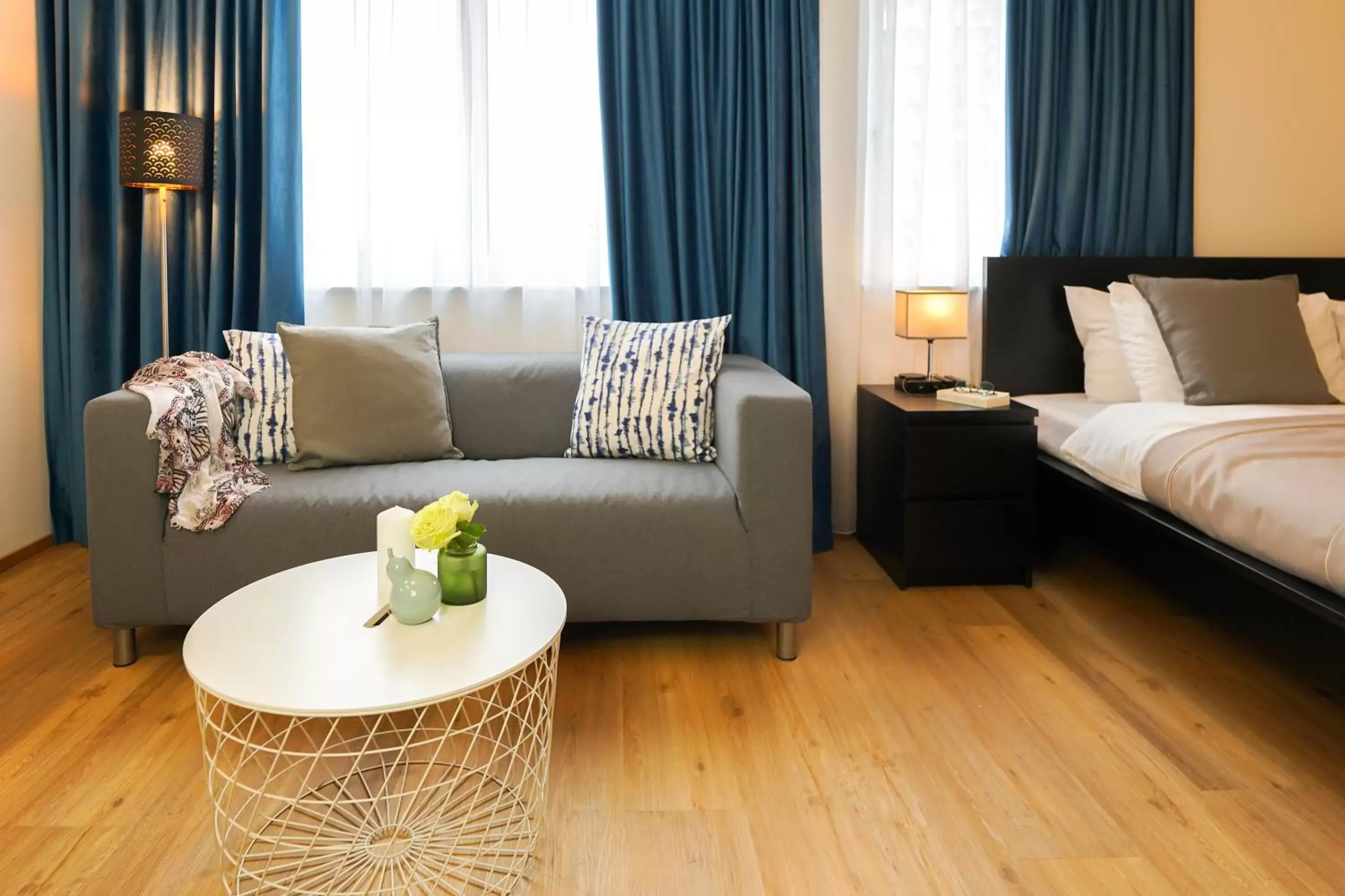 Living room, Bed in Citadines South Vienna Living room, Bed in Citadines South Vienna