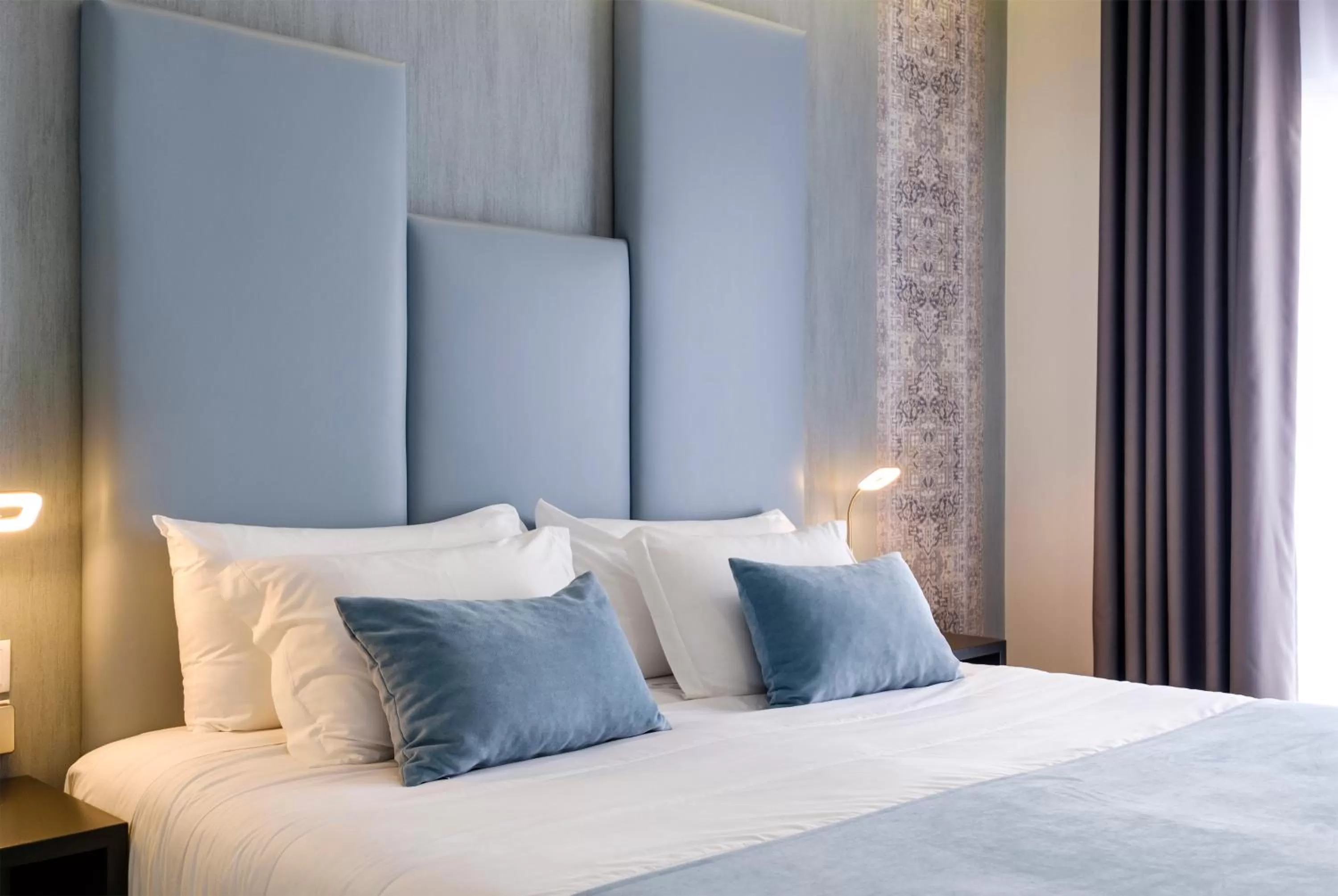 Decorative detail, Bed in Hotel Rosa Mística by Umbral