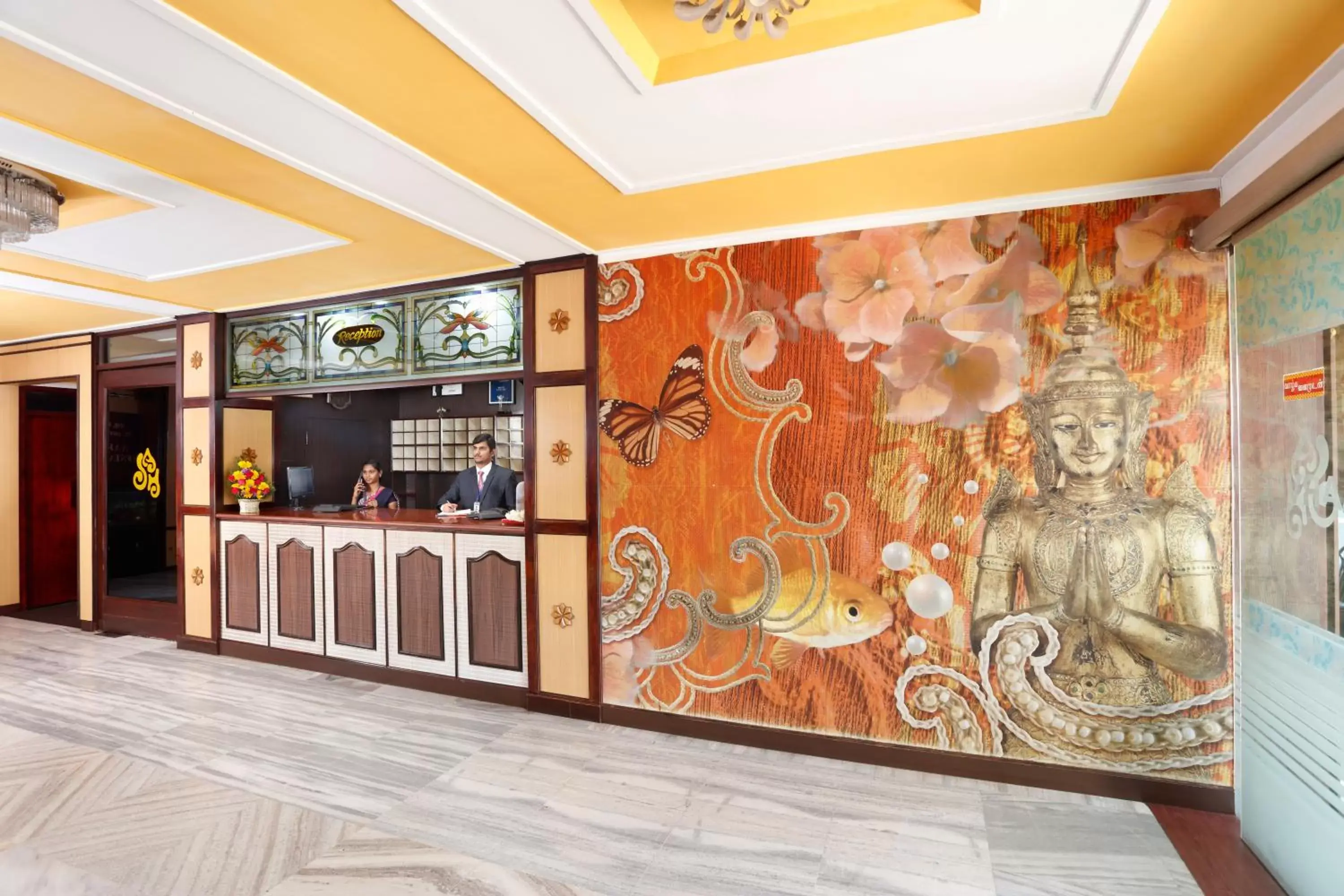 Lobby or reception in Sri Aarvee Hotels Lobby or reception in Sri Aarvee Hotels