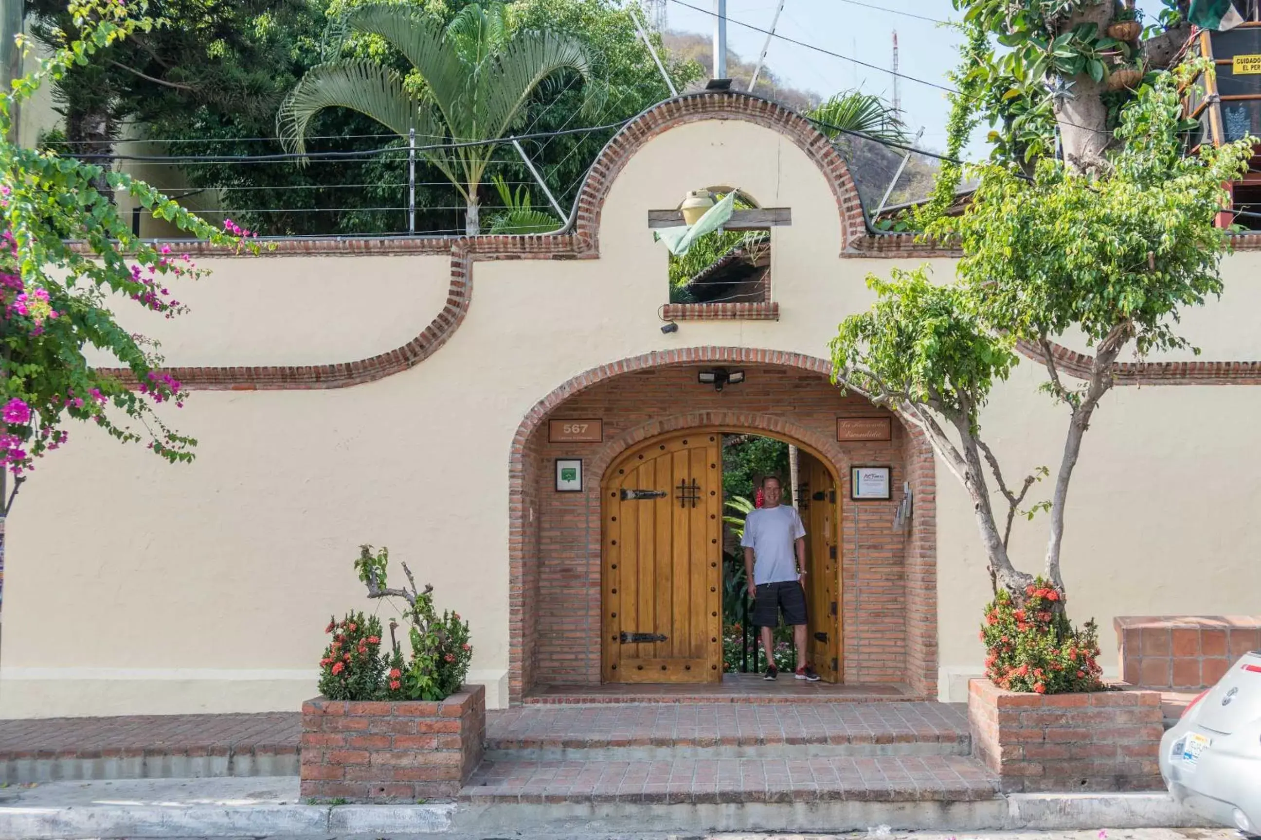 Facade/entrance in Hacienda Escondida Puerto Vallarta