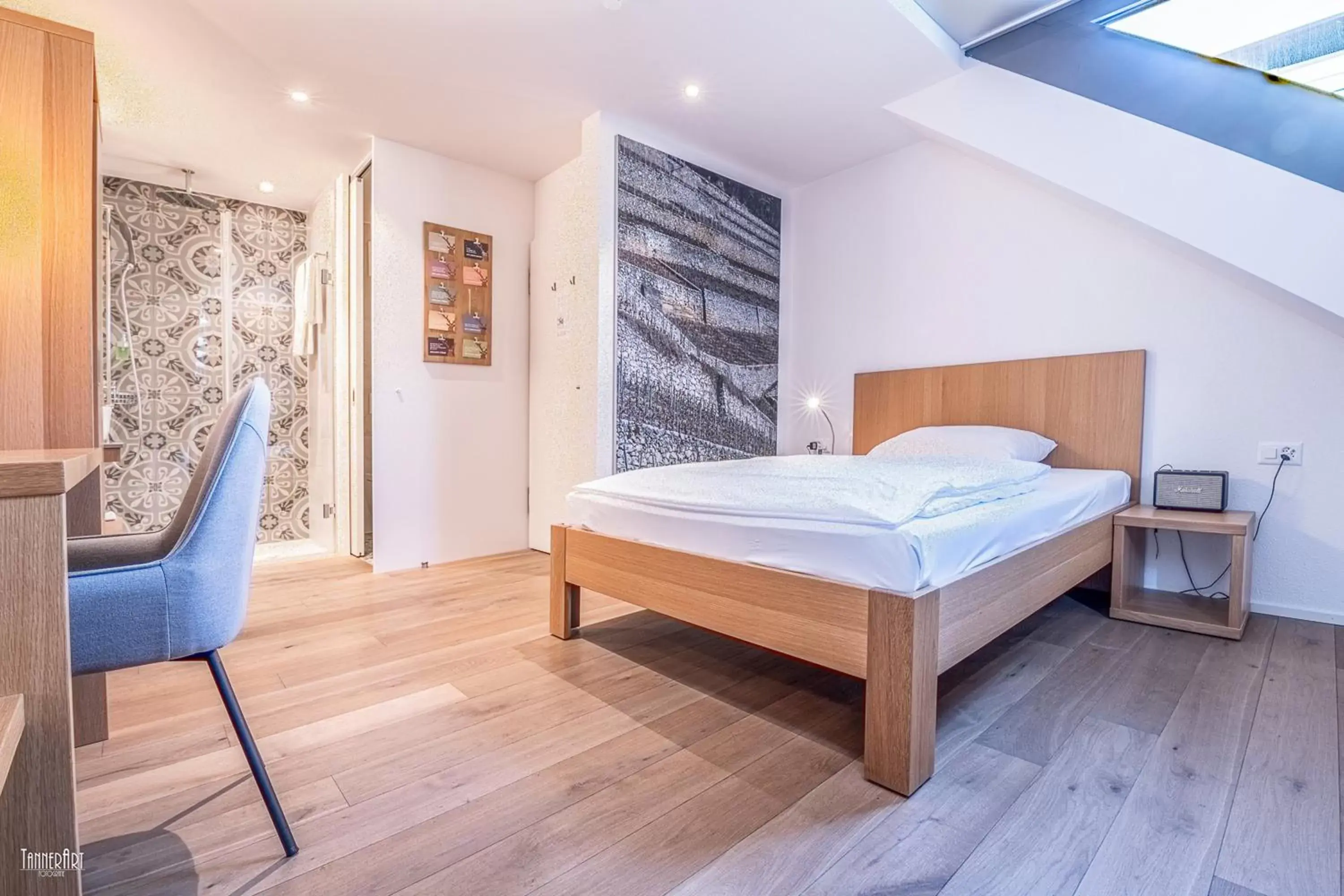 Bedroom, Bed in Landhotel Hirschen Swiss Quality