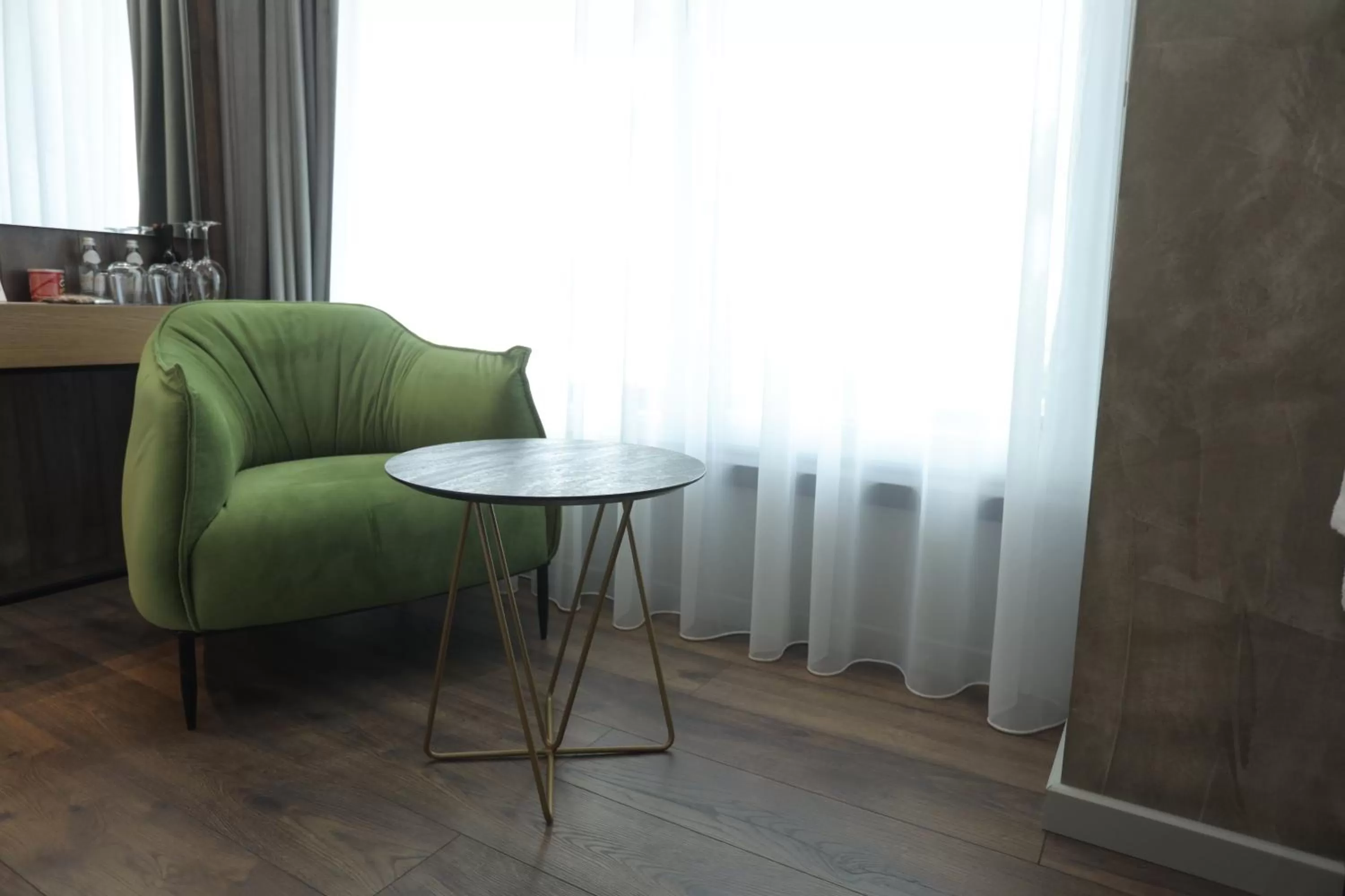 Seating area in AP Hotel Boutique