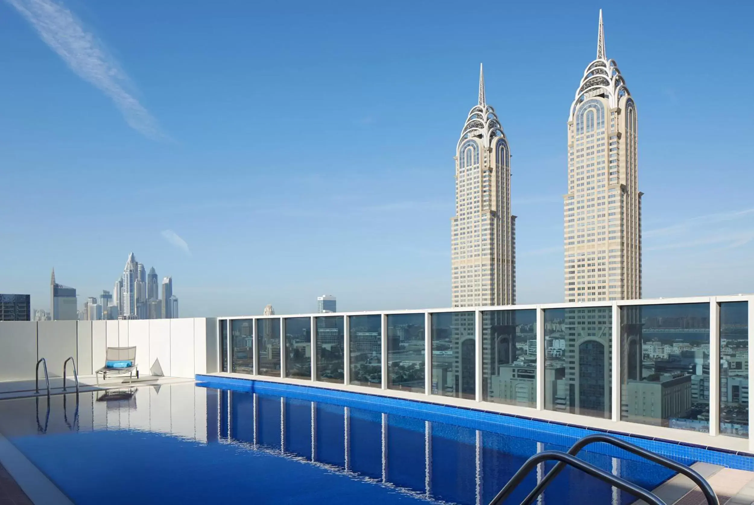 Swimming pool in Naumi Hotel Dubai - formerly dusitD2 Kenz Swimming pool in Naumi Hotel Dubai - formerly dusitD2 Kenz
