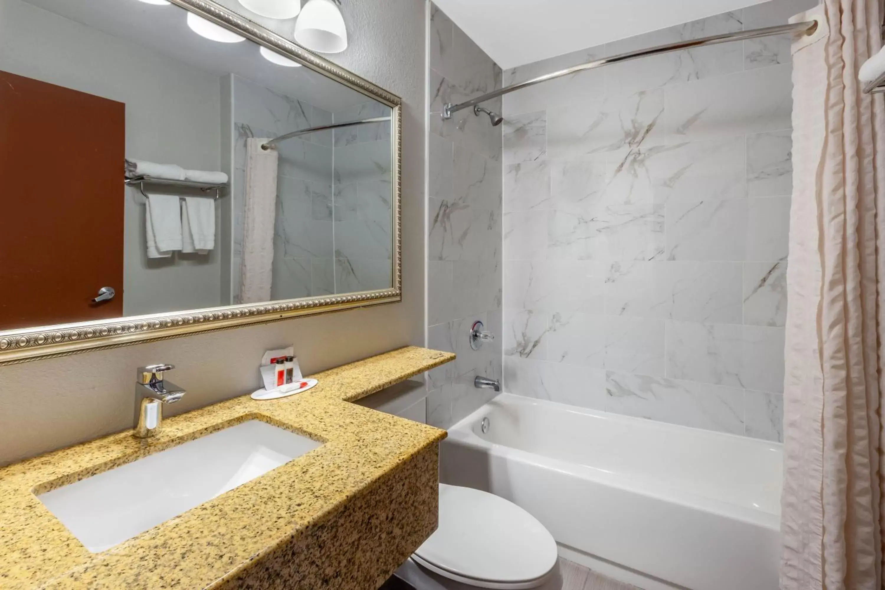 Bathroom in Microtel Inn Suite by Wyndham BWI Airport