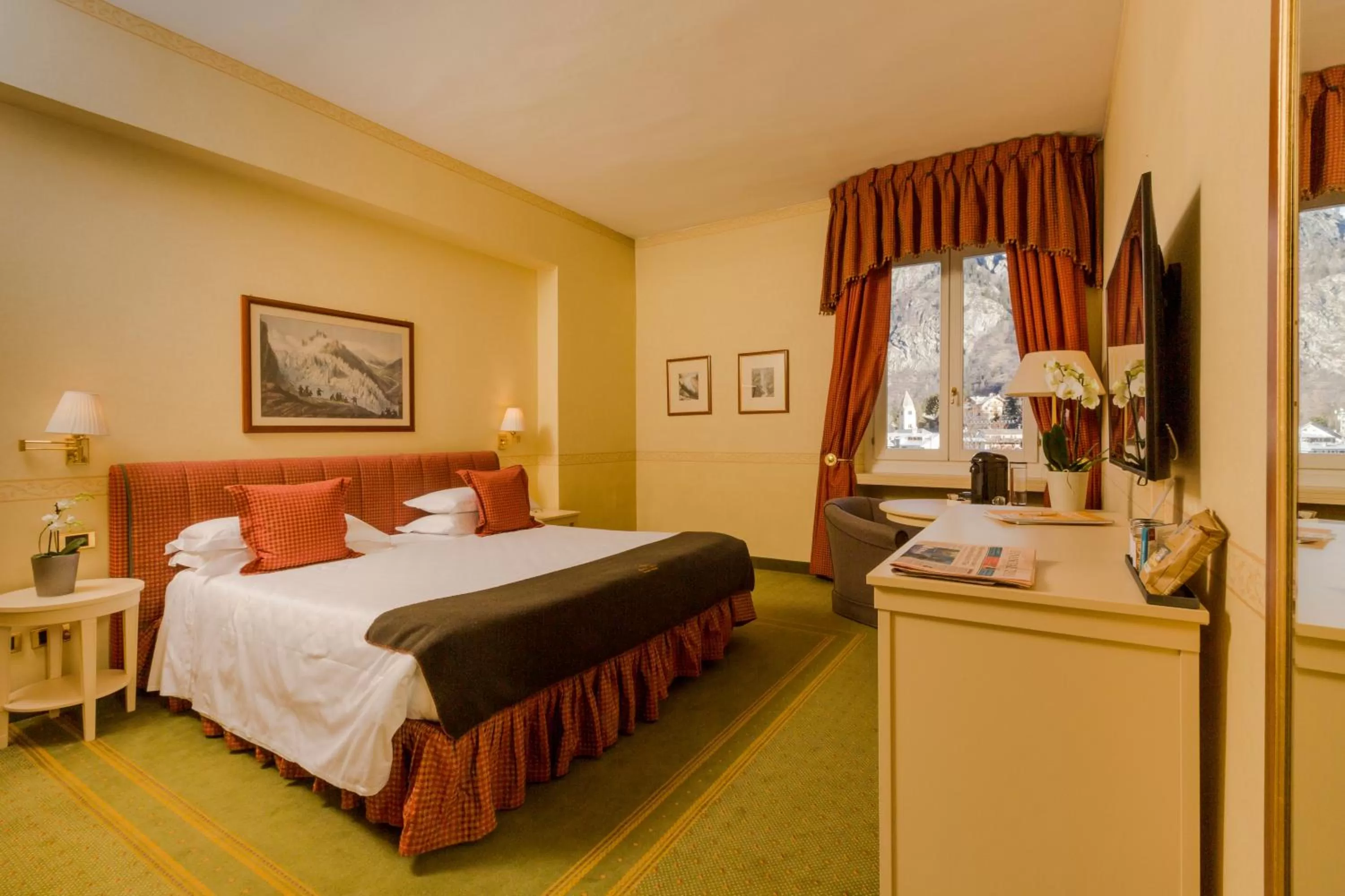 Bed in Grand Hotel Royal E Golf