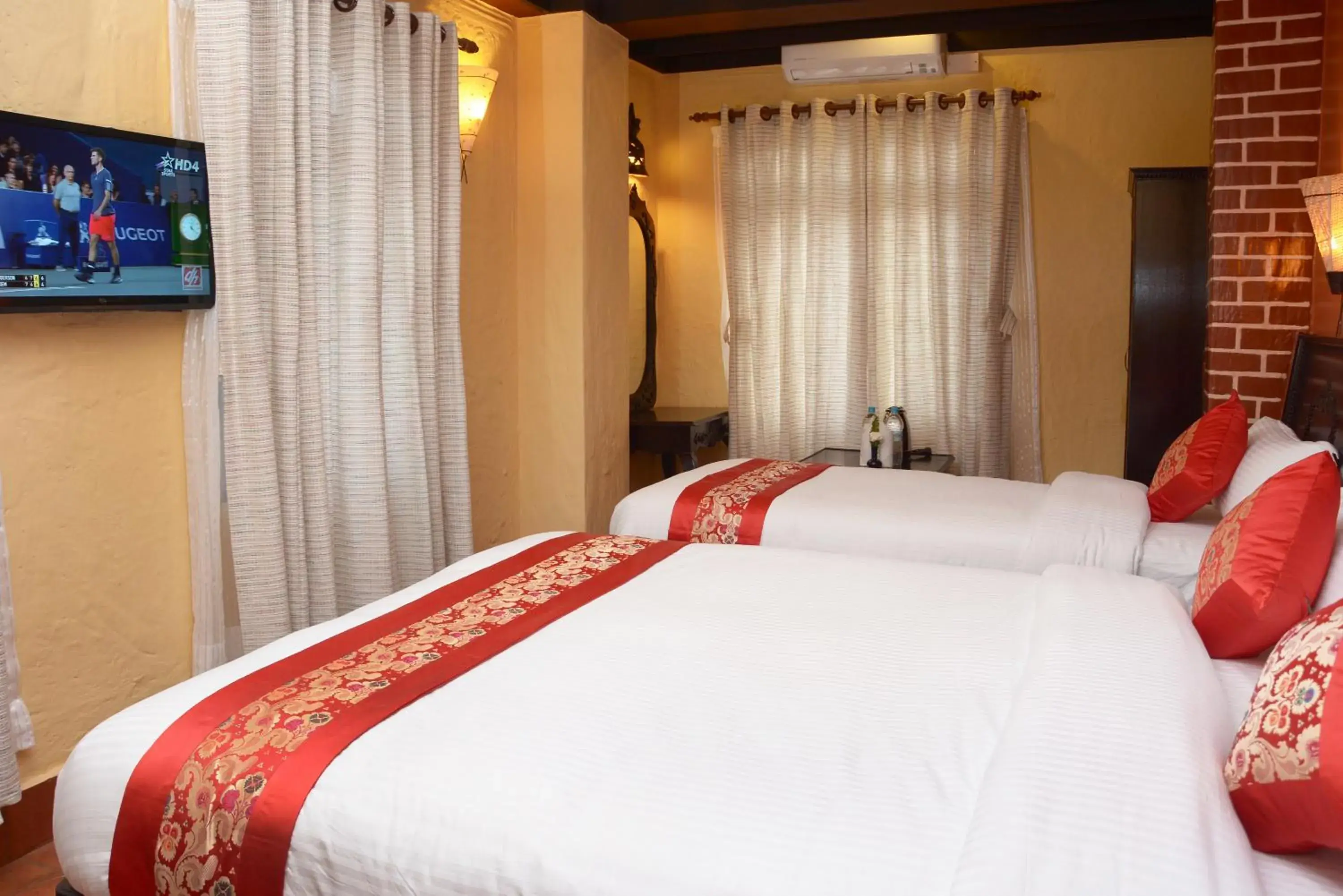 Bed in Kasthamandap Boutique Hotel