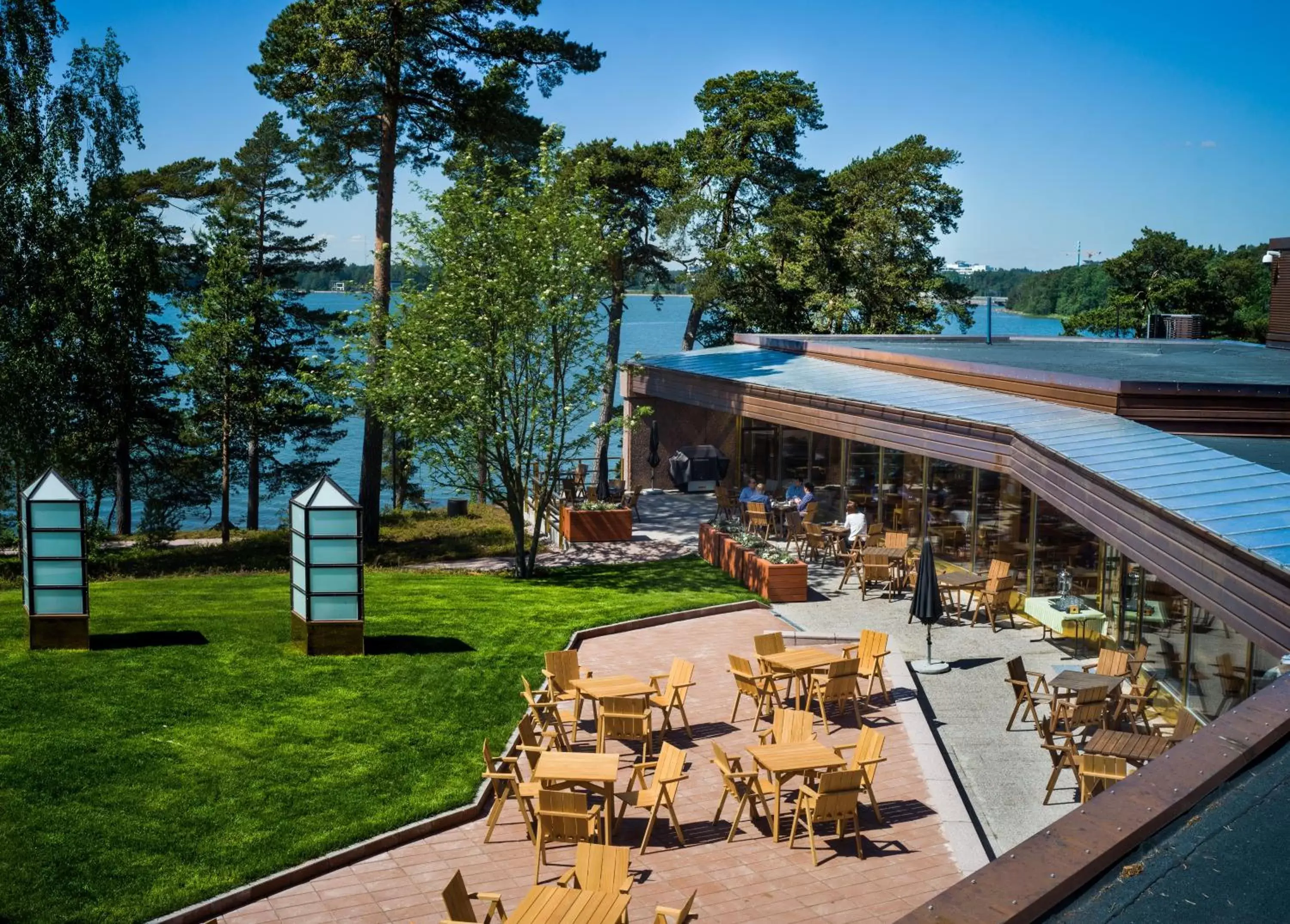 Patio in Hotel Hanasaari