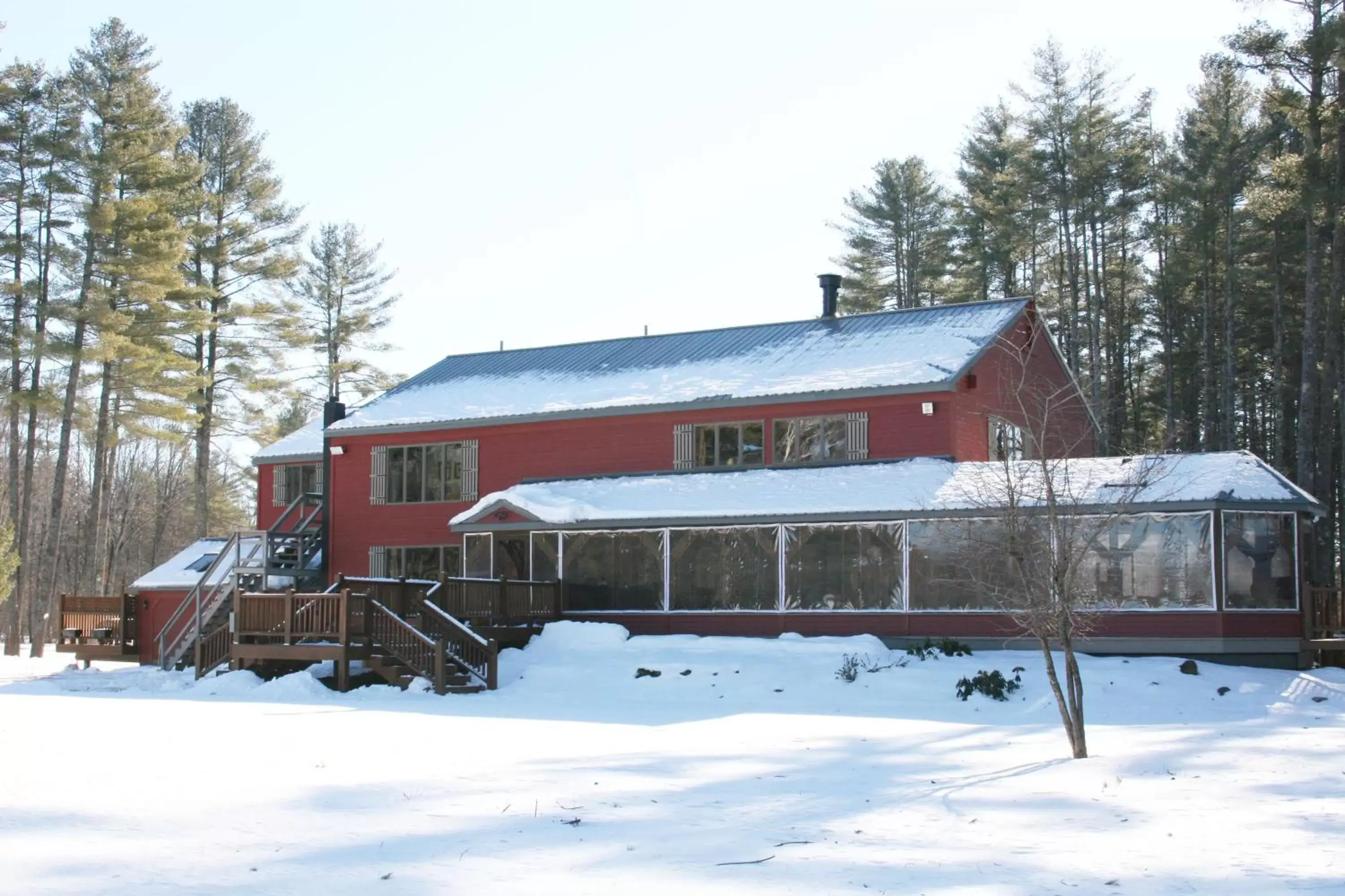 Property building, Winter in Old Saco Inn