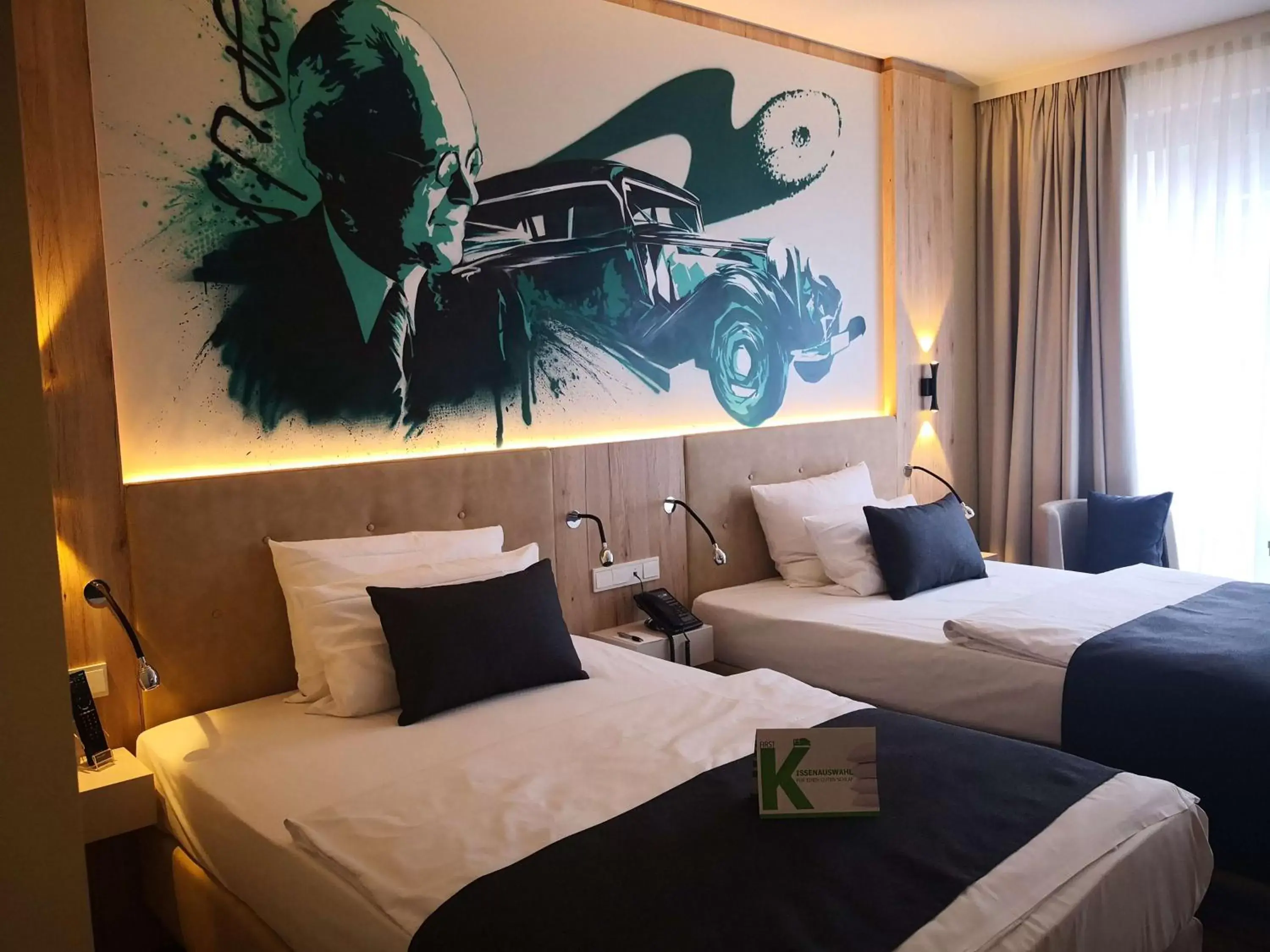 Bedroom, Bed in First Inn Hotel Zwickau