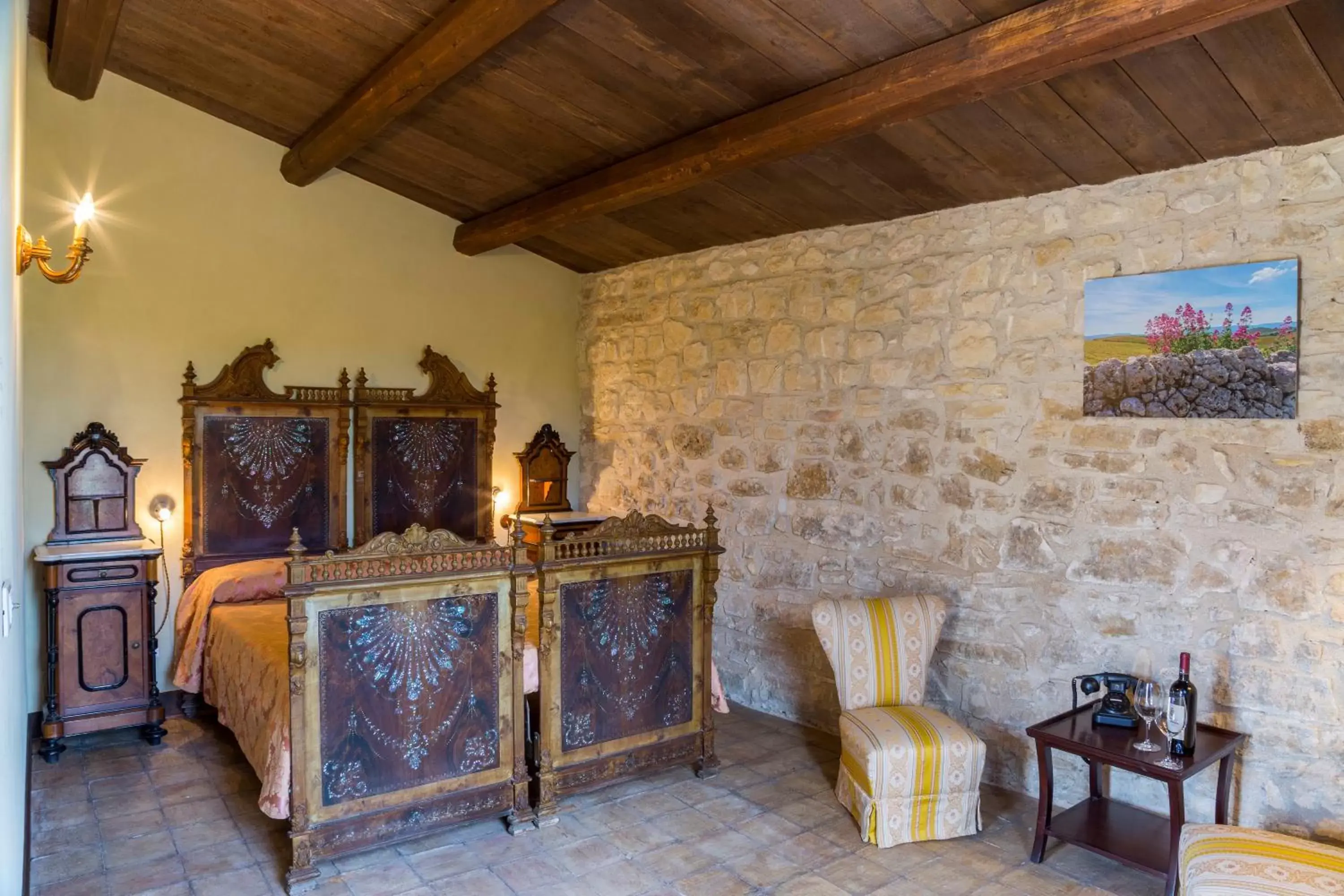 Bedroom, Seating Area in Masseria Fortificata Lo Zafferaneto