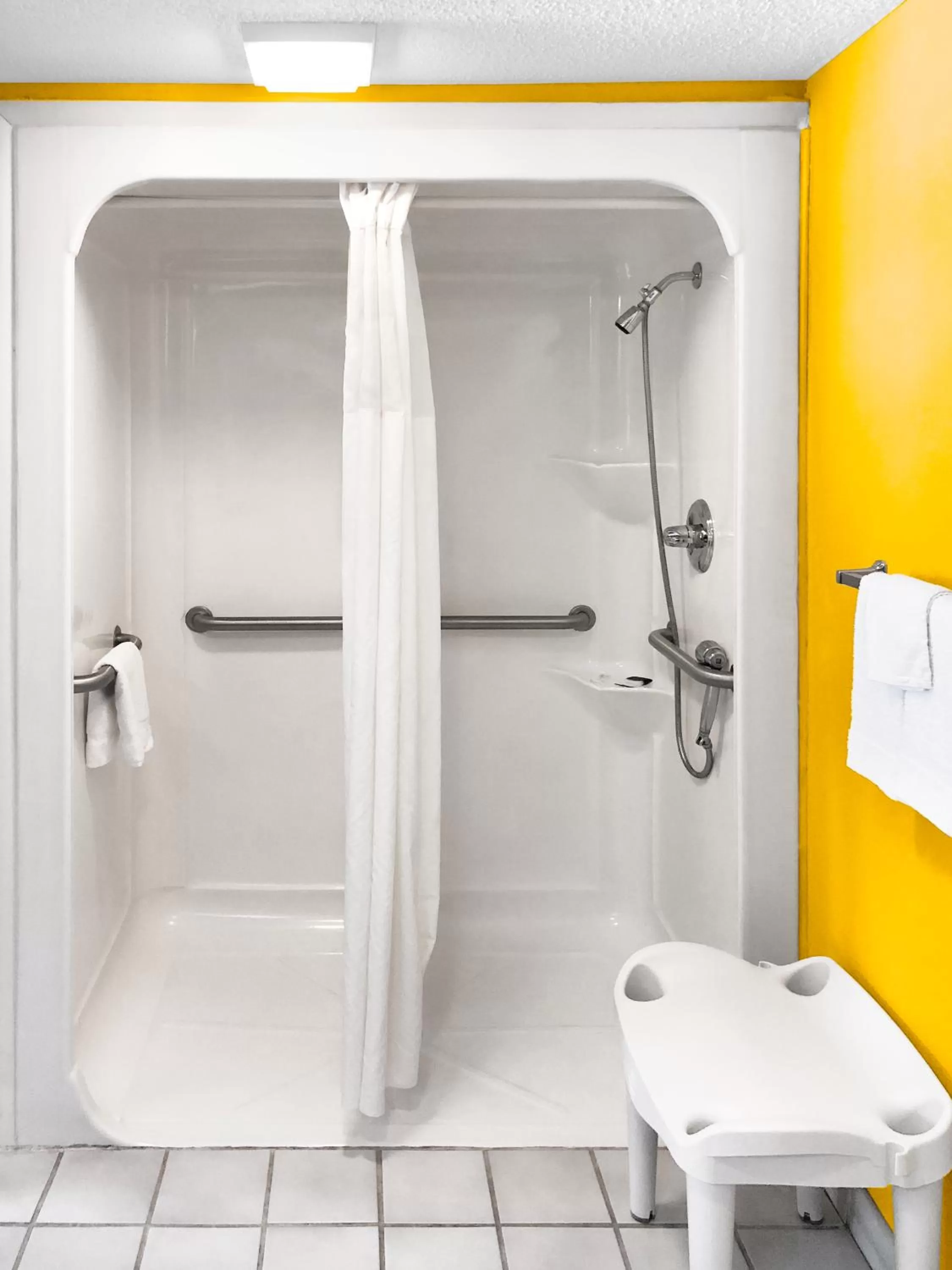 Shower in America's Best Value Inn-Milledgeville