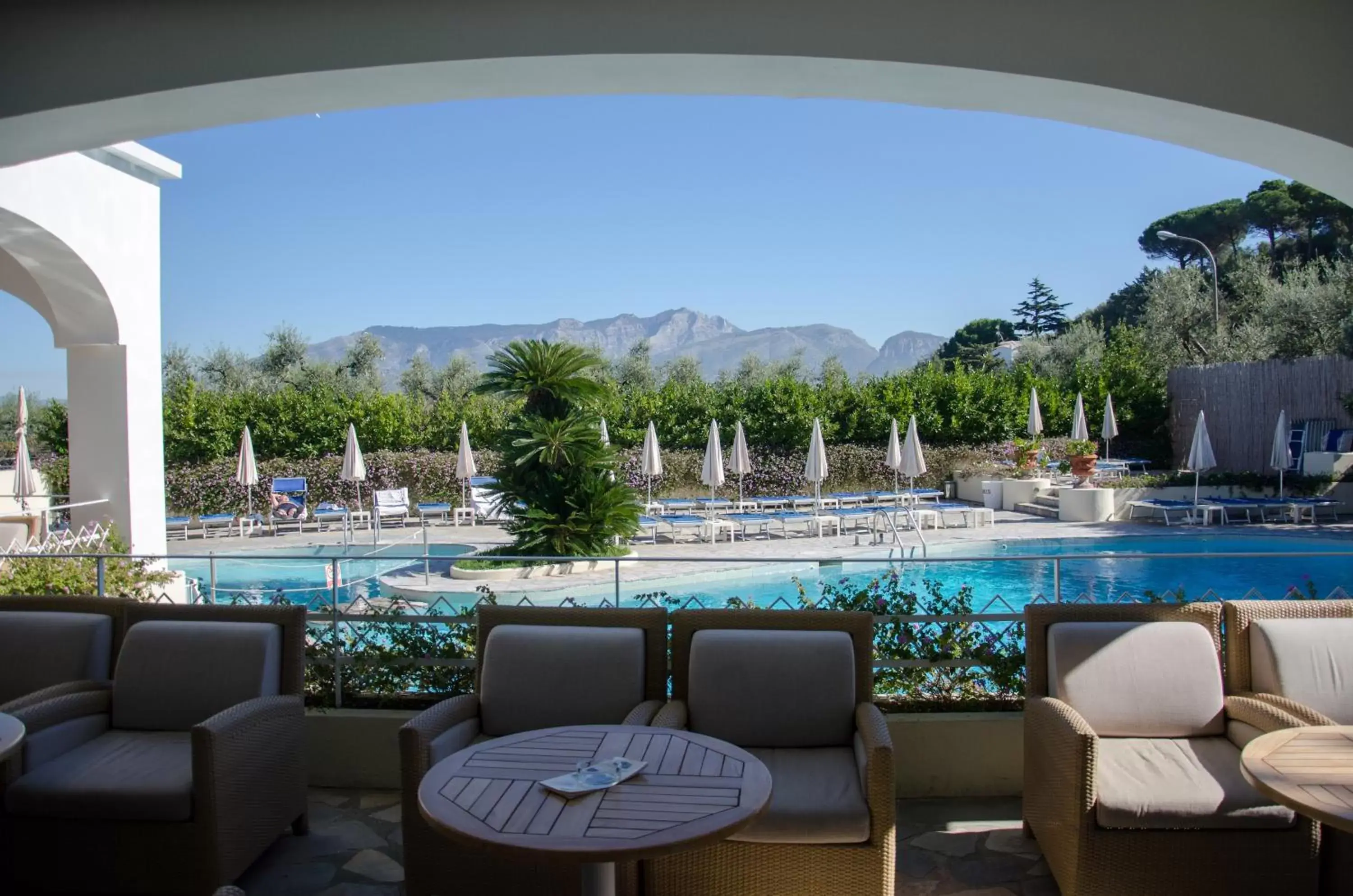 Patio in Grand Hotel Aminta