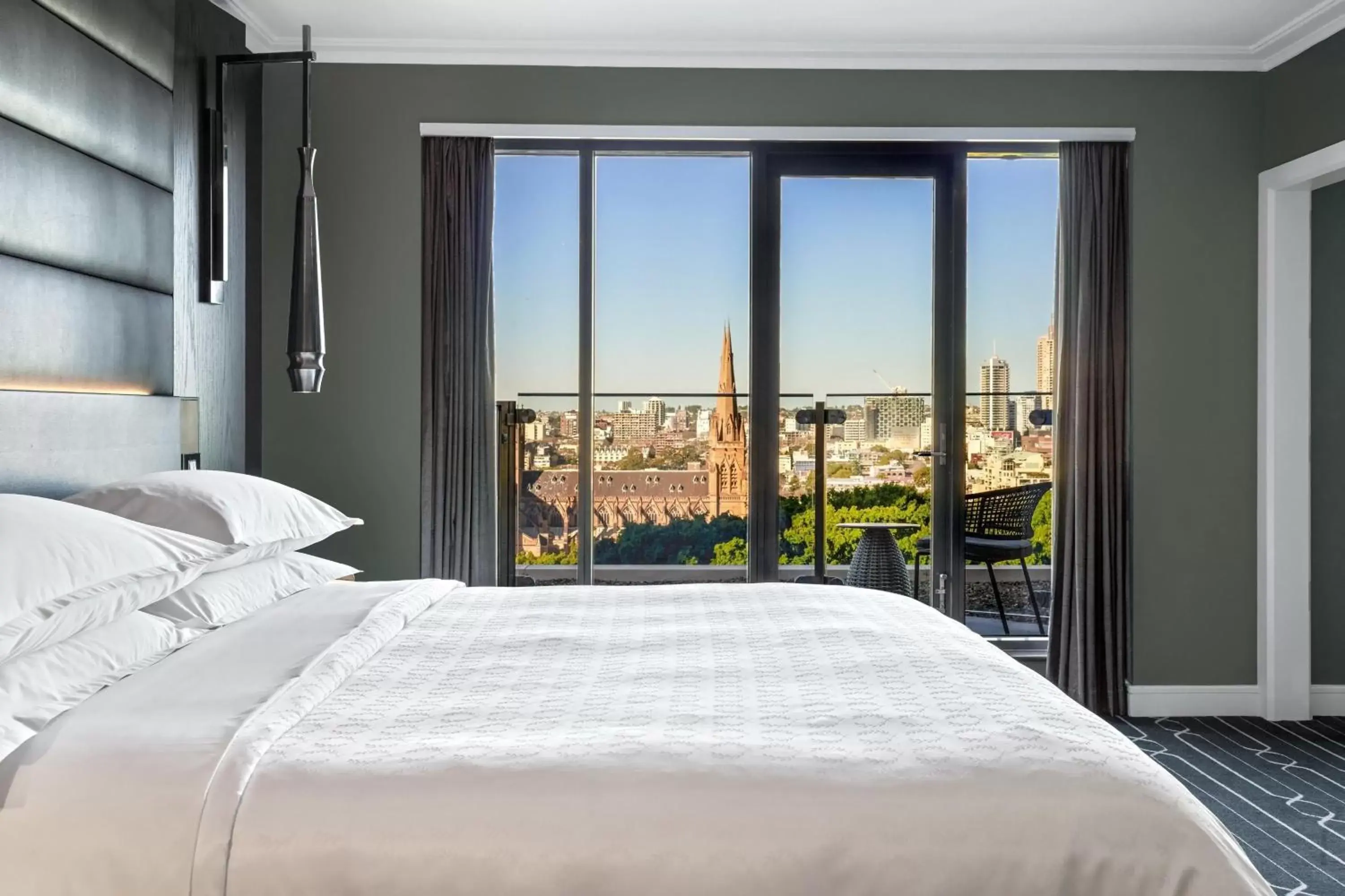 Bedroom, Bed in Sheraton Grand Sydney Hyde Park