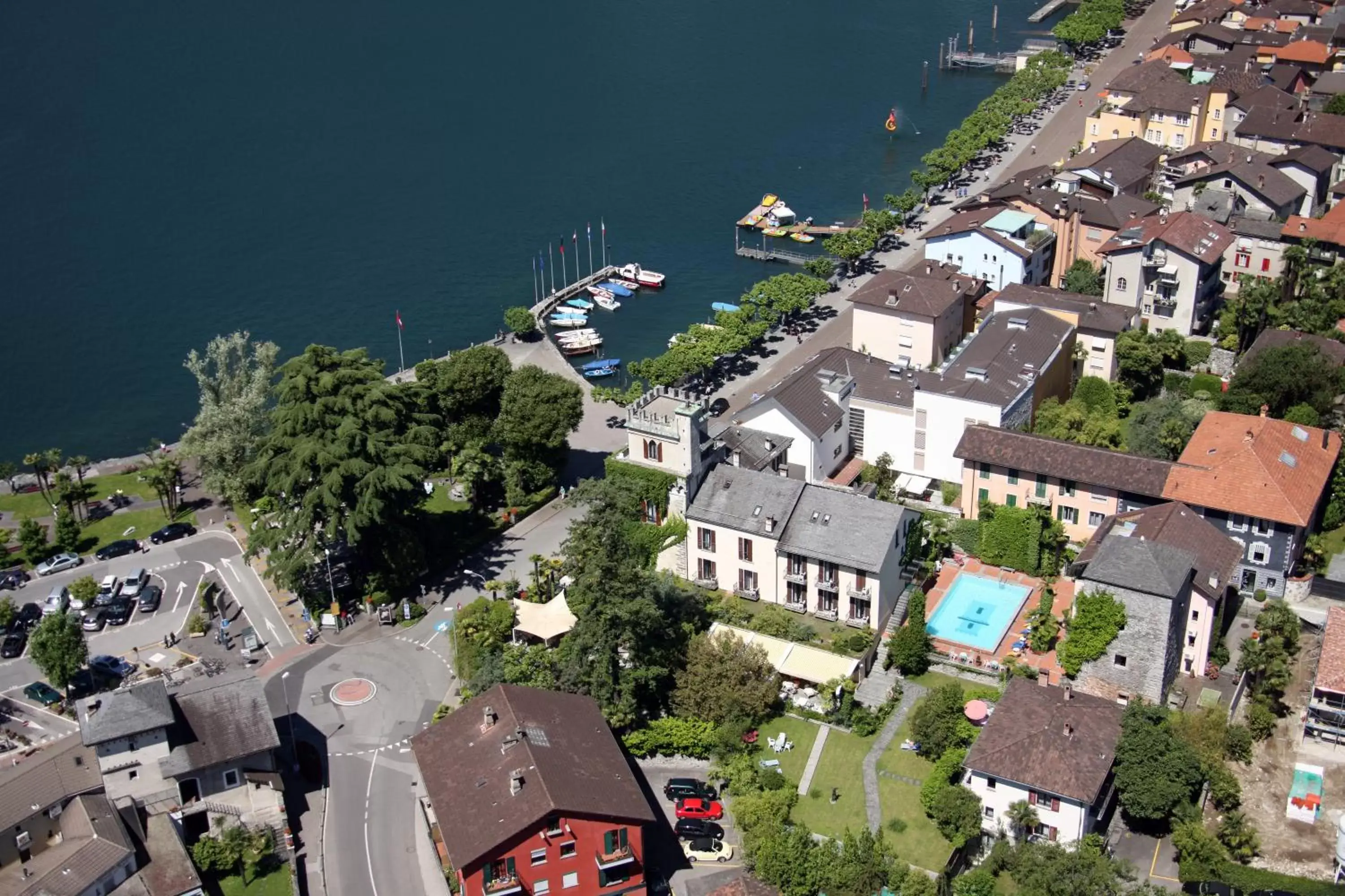 Bird's eye view, Bird's-eye View in Romantik Hotel Castello Seeschloss