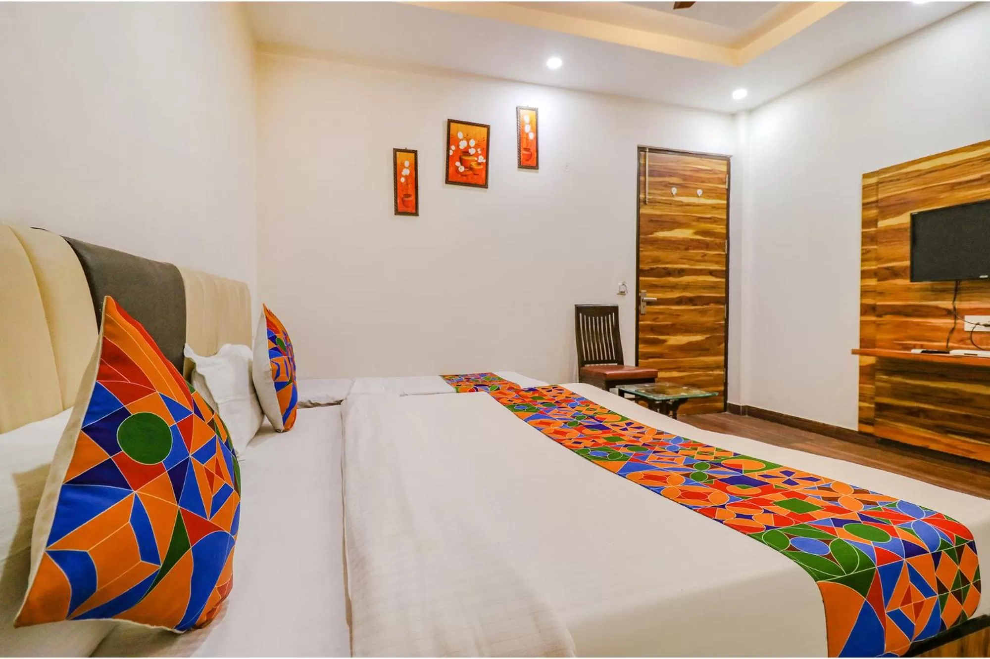 Bed in FabHotel JP Residency