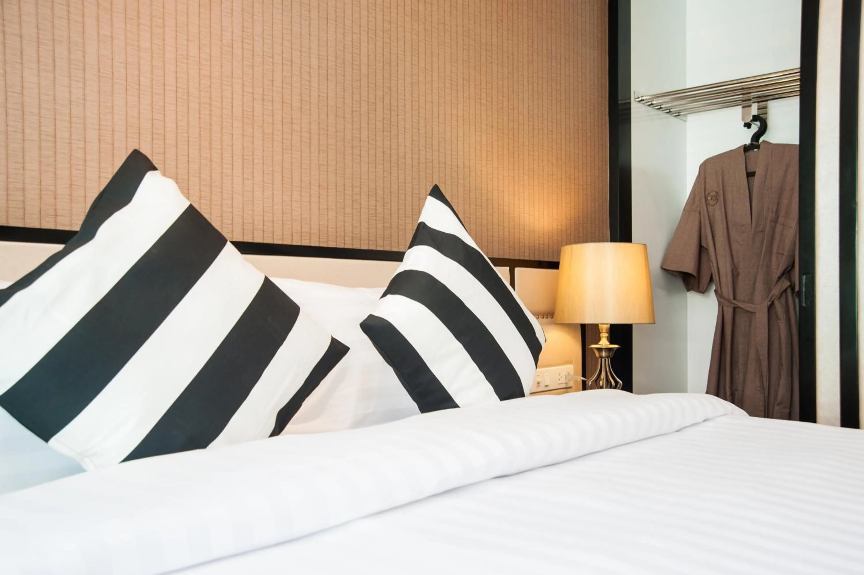 Bedroom, Bed in The Title KR Beach Condotel Rawai Beach