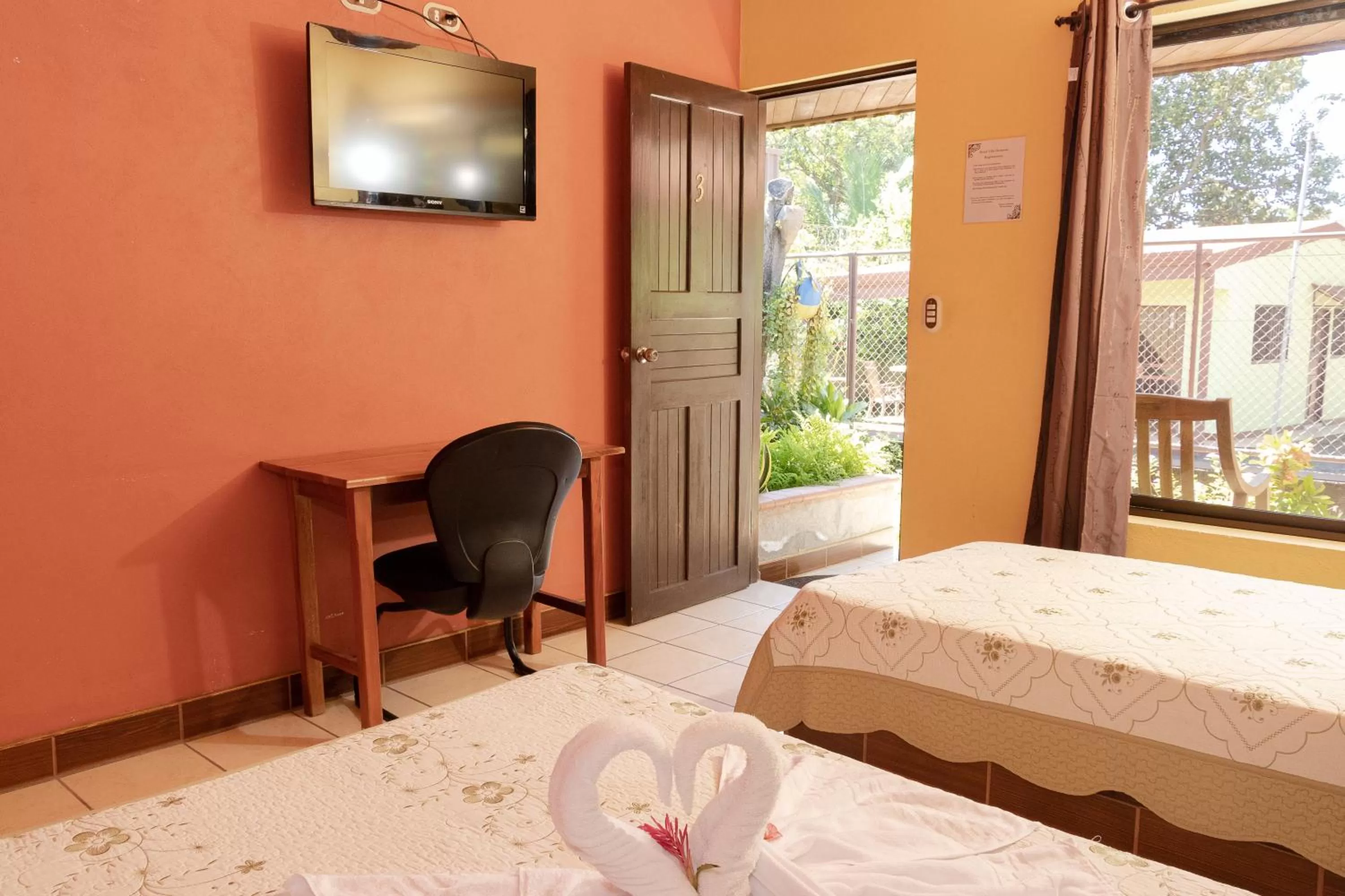 Bed in Hotel Villa Hermosa