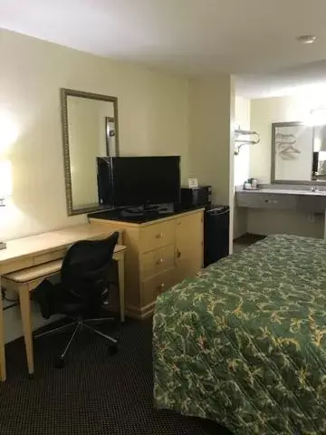 Bedroom, TV/Entertainment Center in WESTERN MOTEL