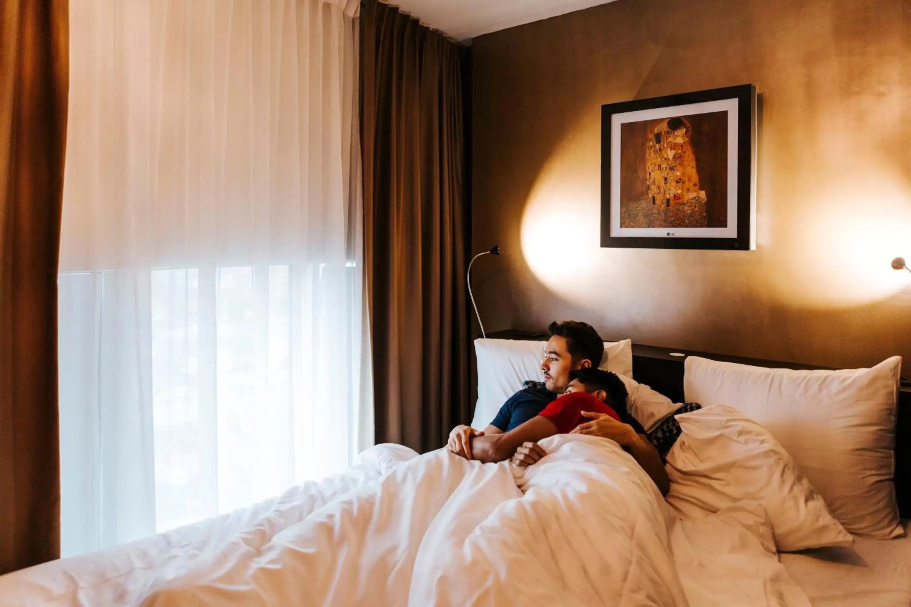 Bed in The Hague Teleport Hotel Bed in The Hague Teleport Hotel