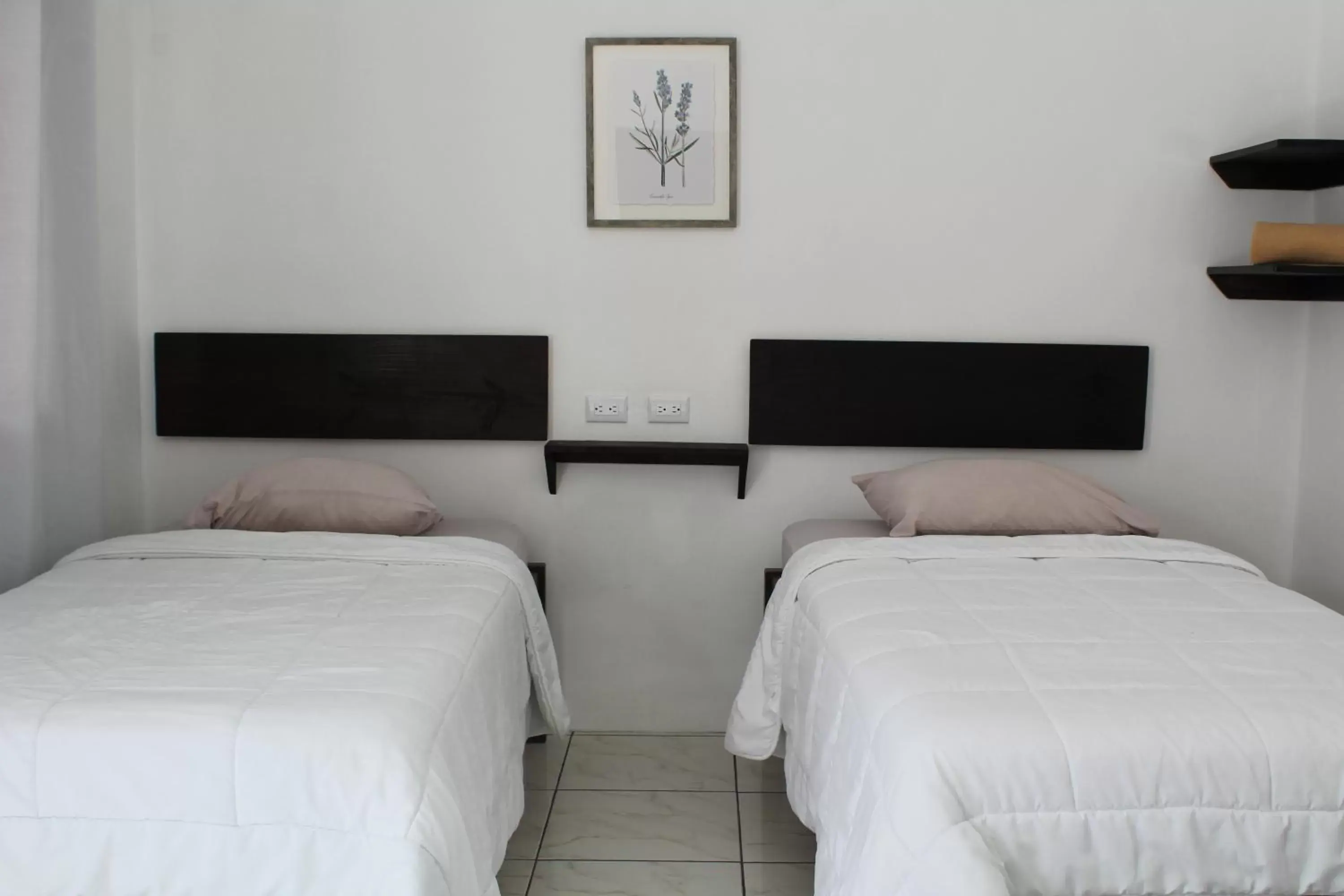 Bed in Hotel Cañas