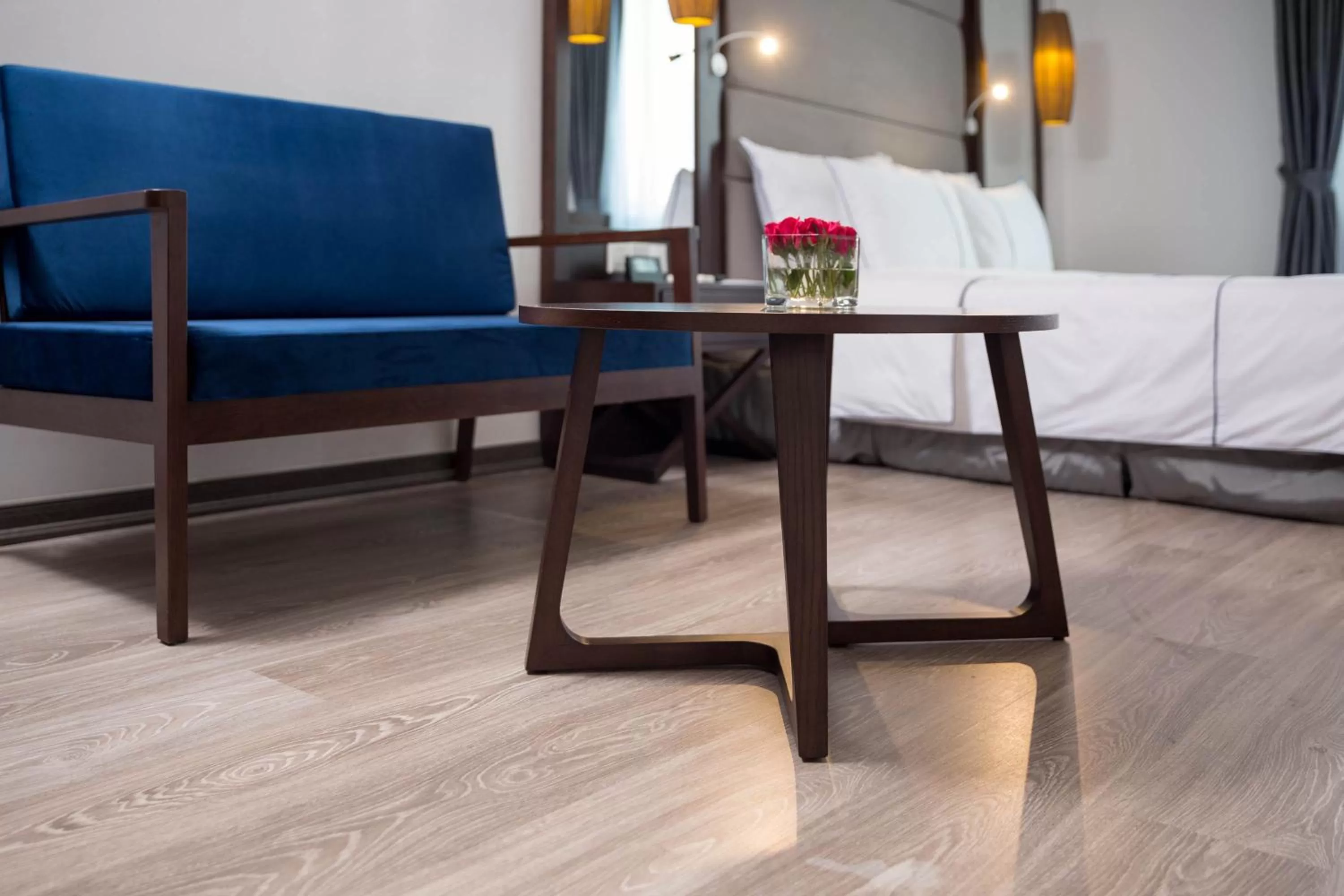 Decorative detail, Bed in Bonsella Hotel