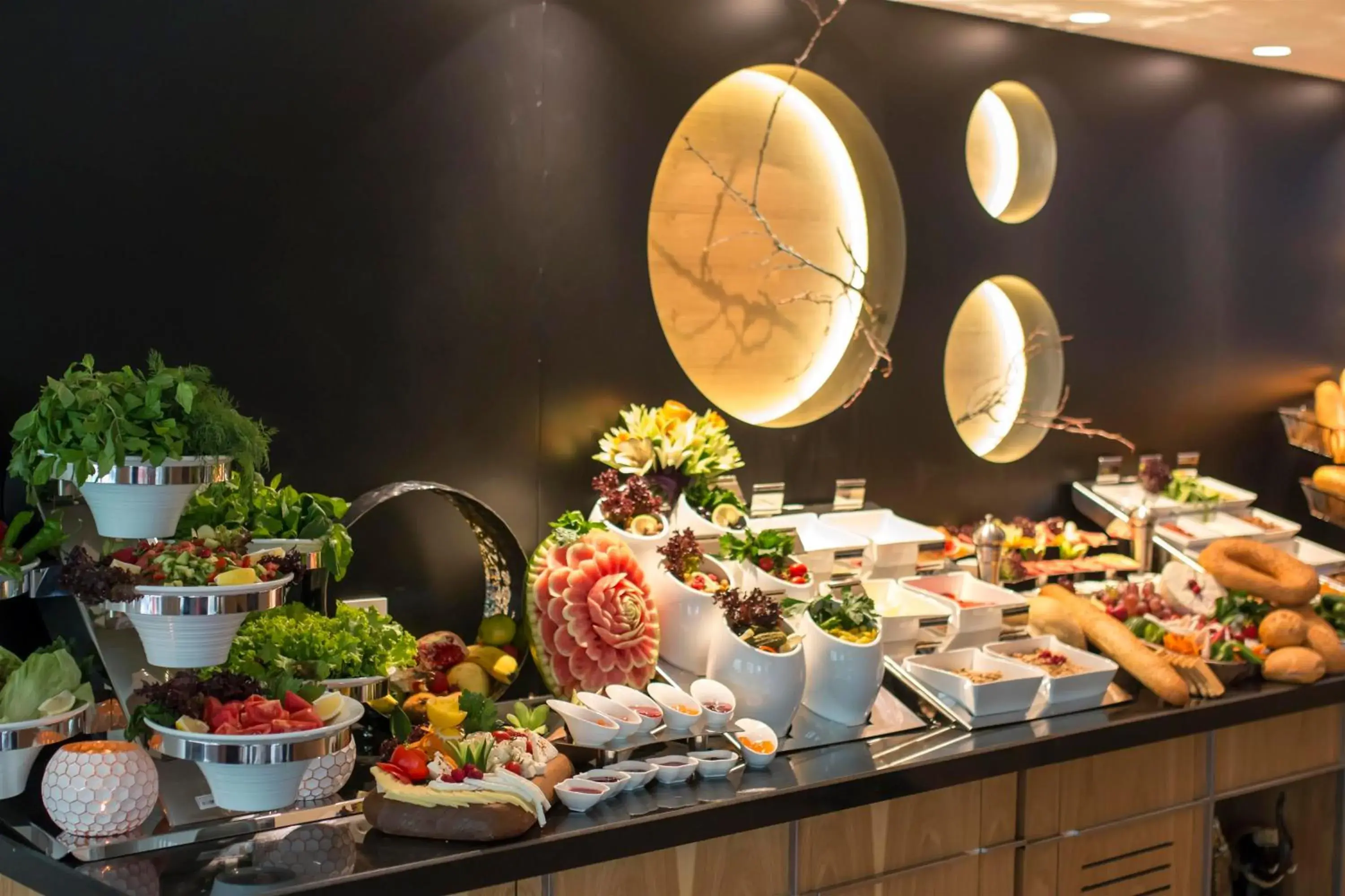Buffet breakfast, Food in Sky Kamer Hotel Antalya
